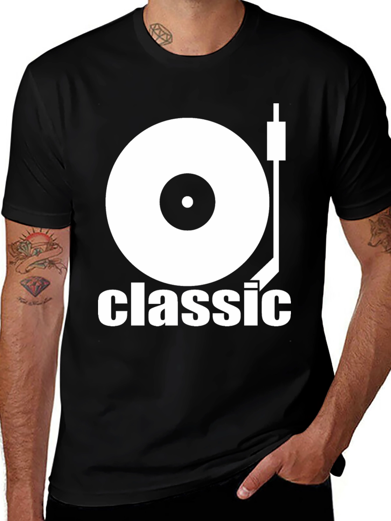 Variant 8 of Classic Vinyl Record Graphic Tee - Music Lover Shirt