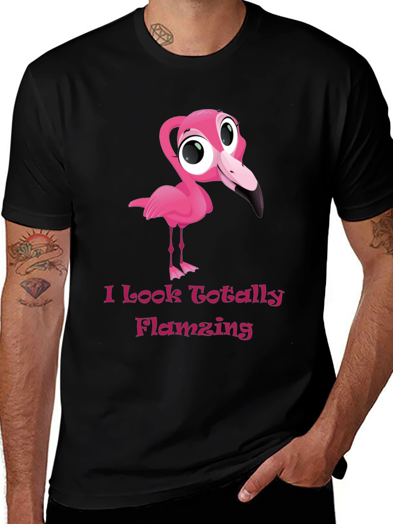 Flamingo Graphic Tee - Totally Flamazing T-Shirt
