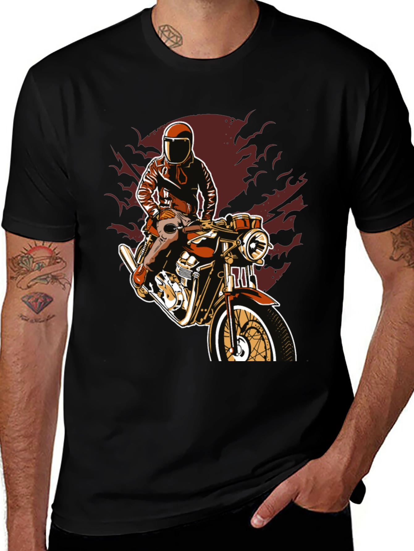 Variant 21 of Motorcycle Rider Graphic Tee