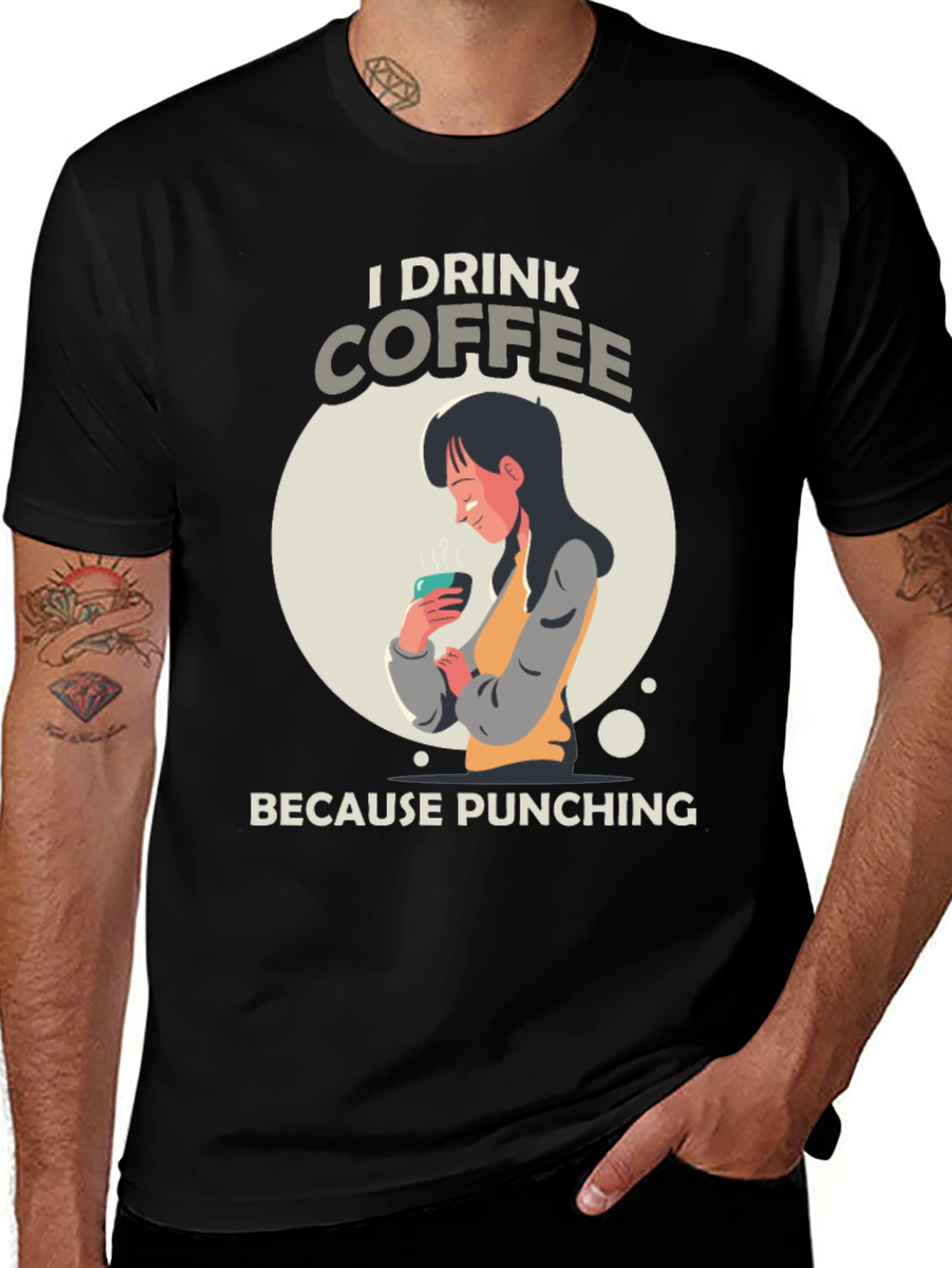 Variant 4 of I Drink Coffee Graphic T-Shirt