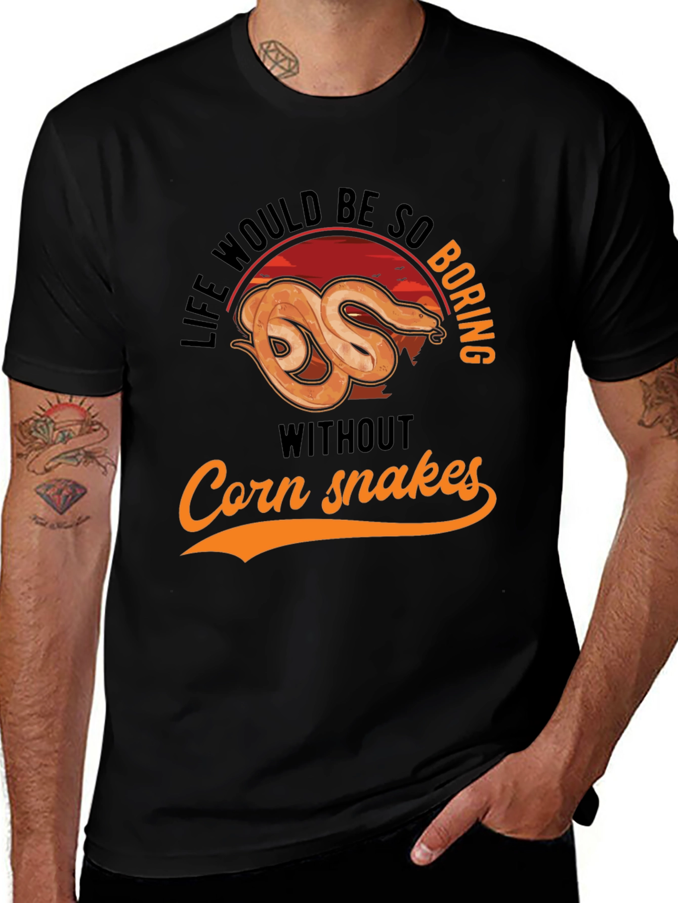 Variant 19 of Life Would Be So Boring Corn Snake T-Shirt