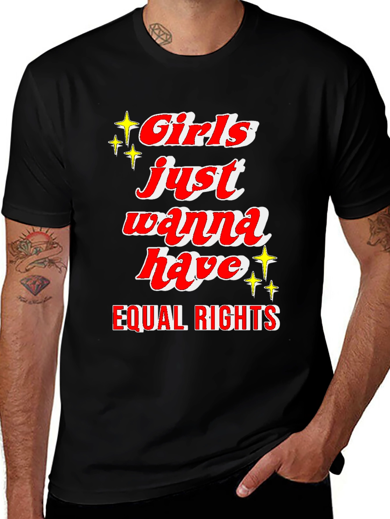 Black Girls Just Wanna Have Equal Rights T-Shirt main image
