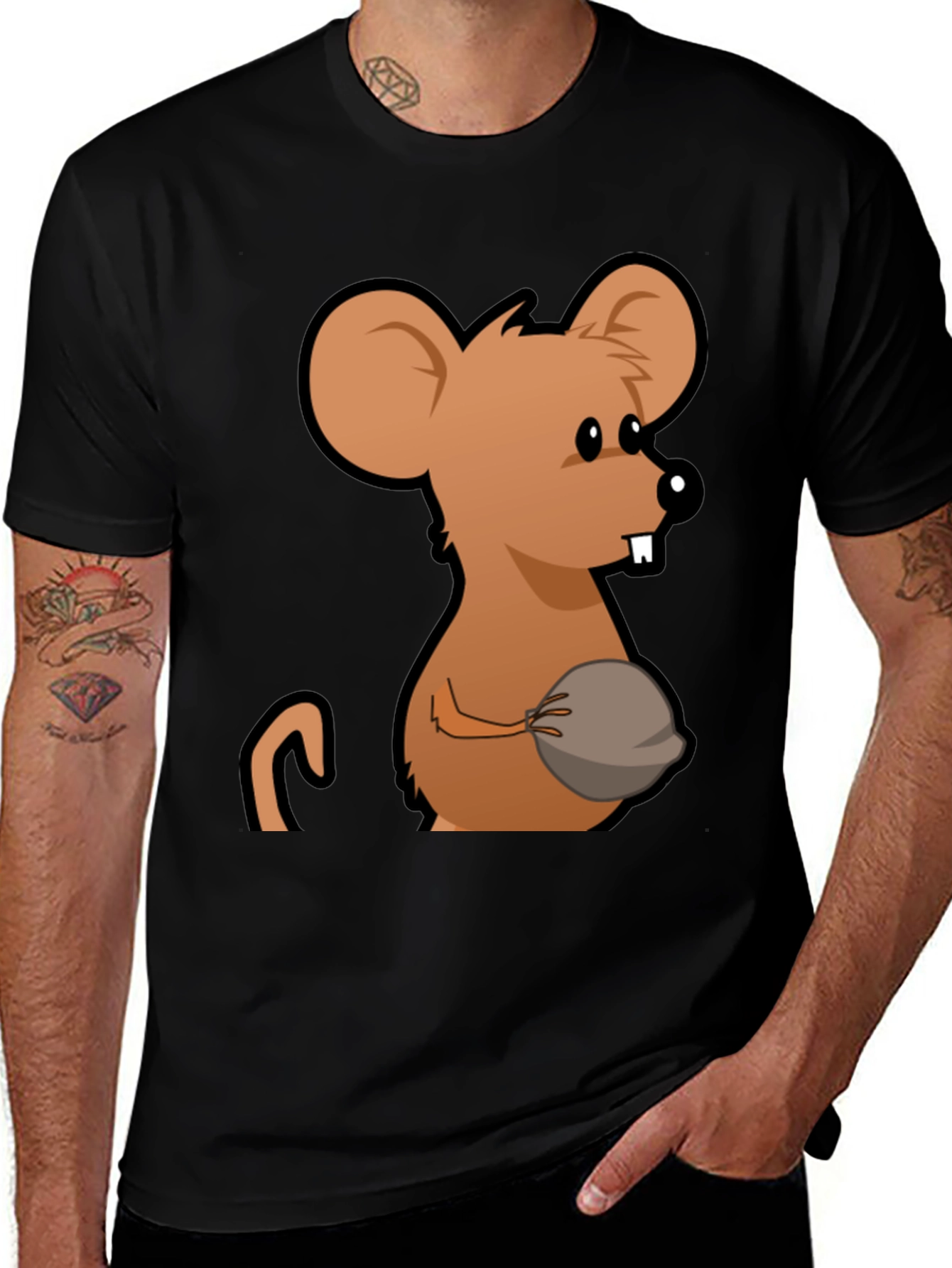 Variant 2 of Funny Mouse Graphic T-Shirt