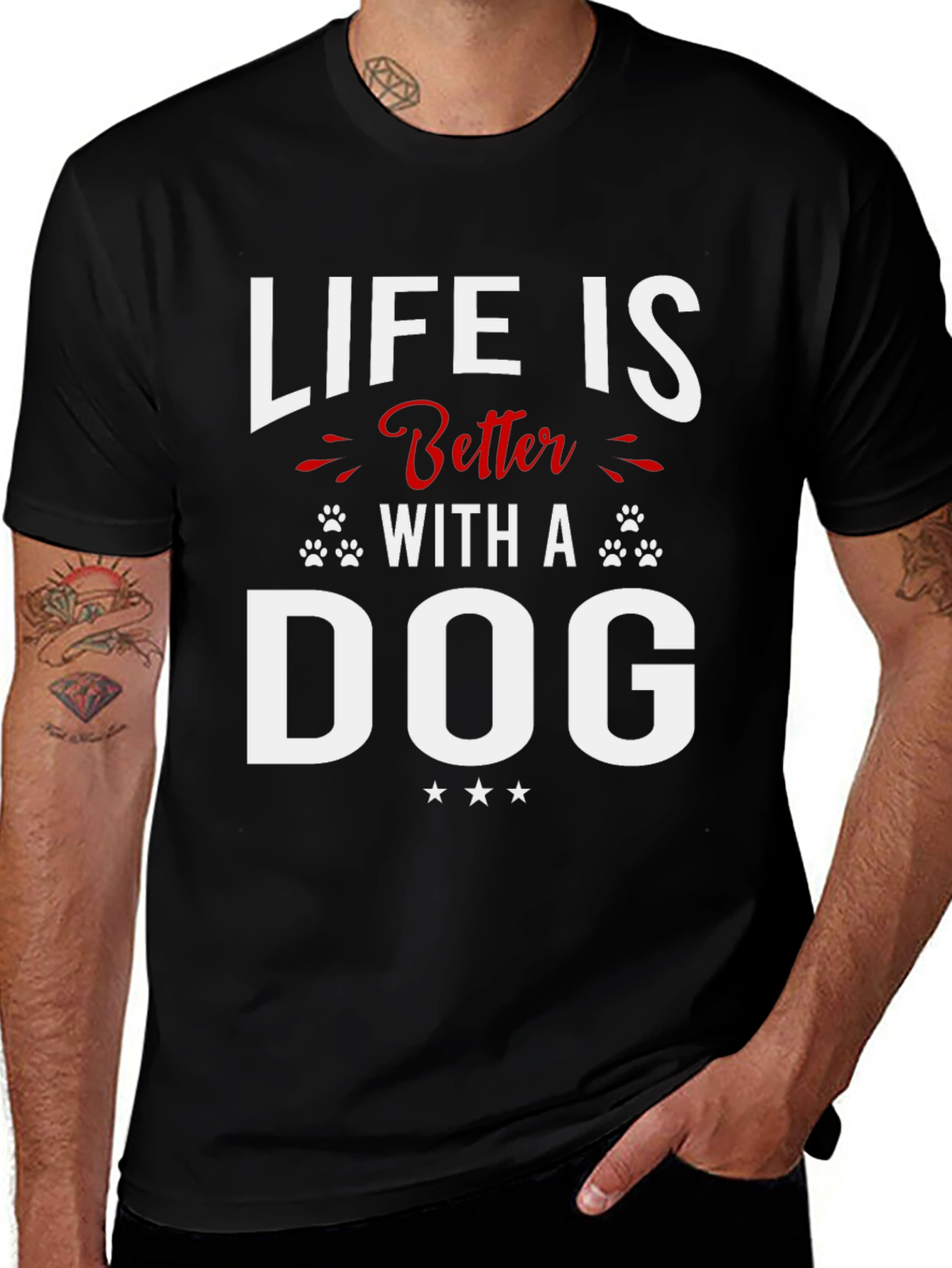 Variant 25 of Life is Better With a Dog Graphic Tee