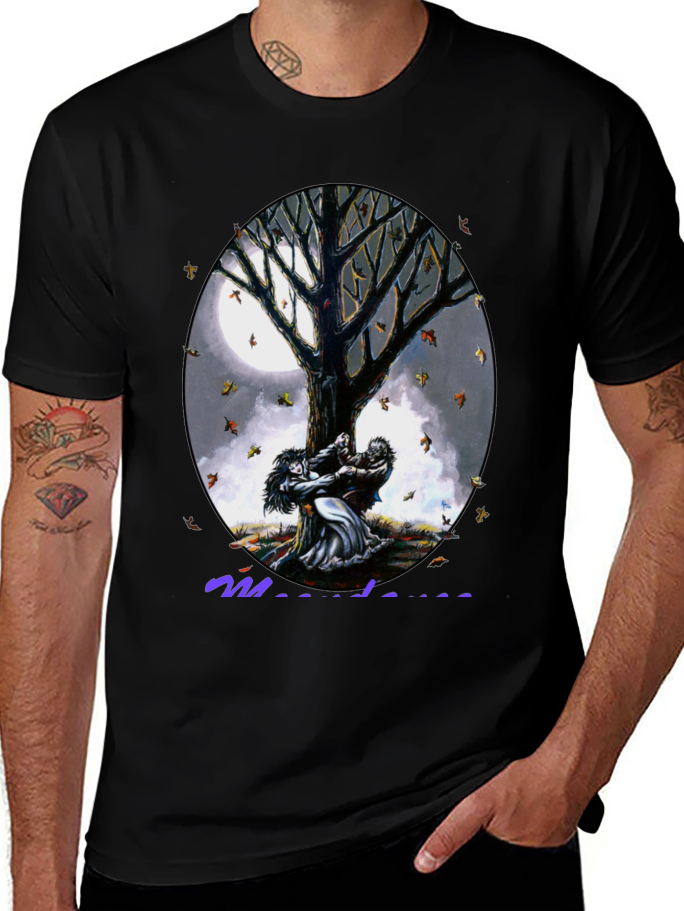 Variant 6 of Mystical Moonlit Tree T-Shirt