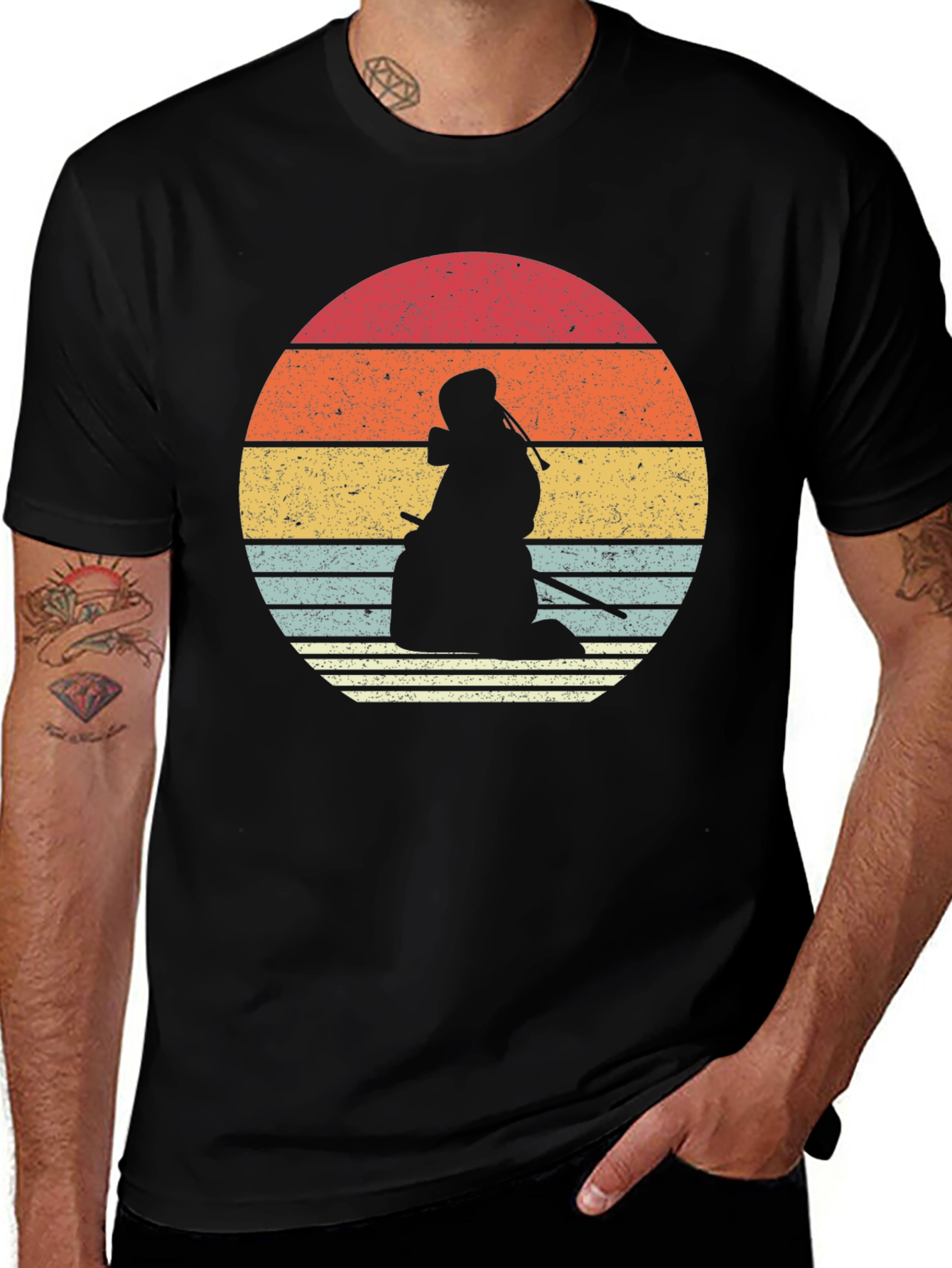 Variant 24 of Vintage Samurai Sunset Graphic T-Shirt