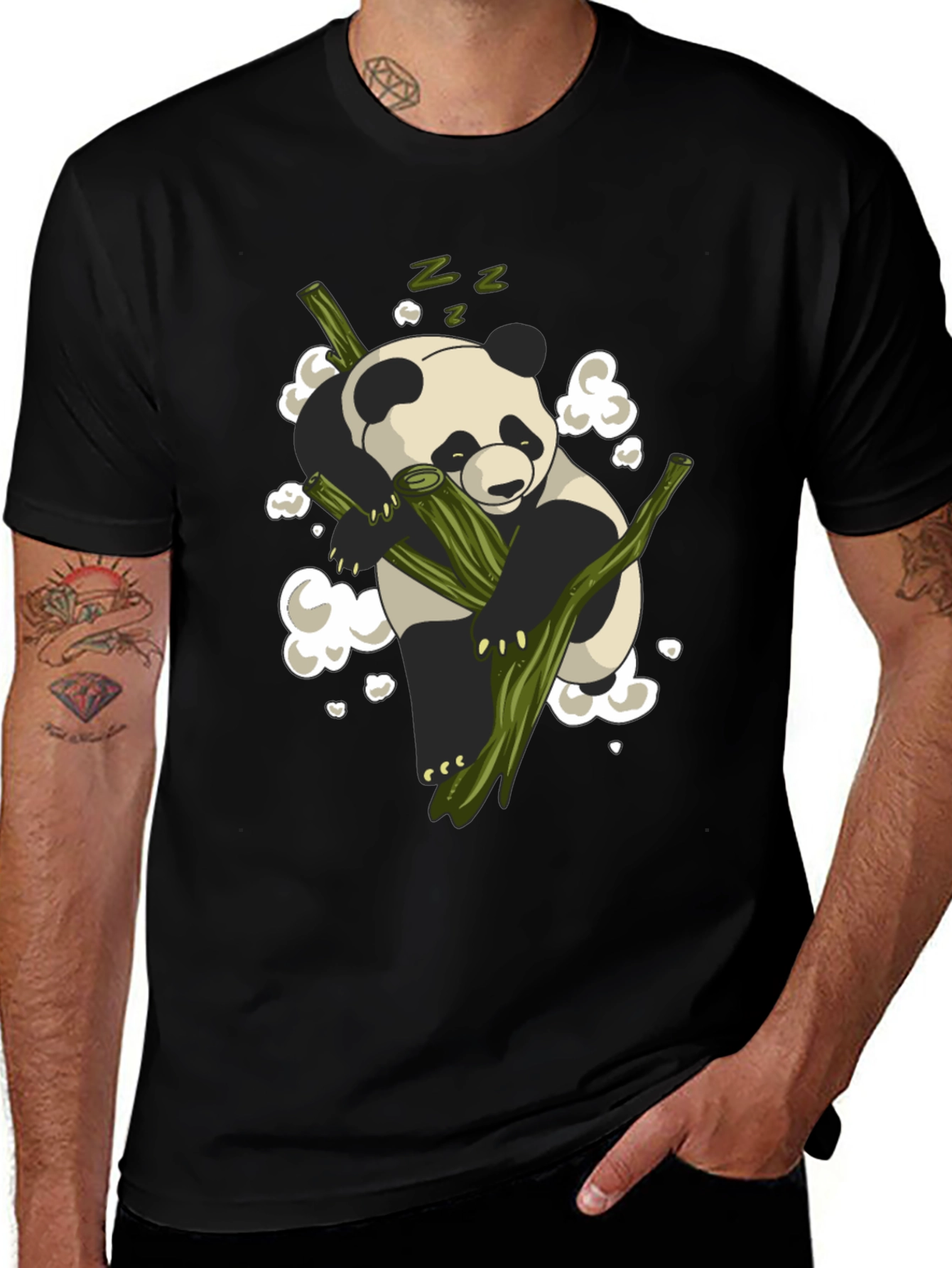 Variant 13 of Sleeping Panda Bamboo T-Shirt