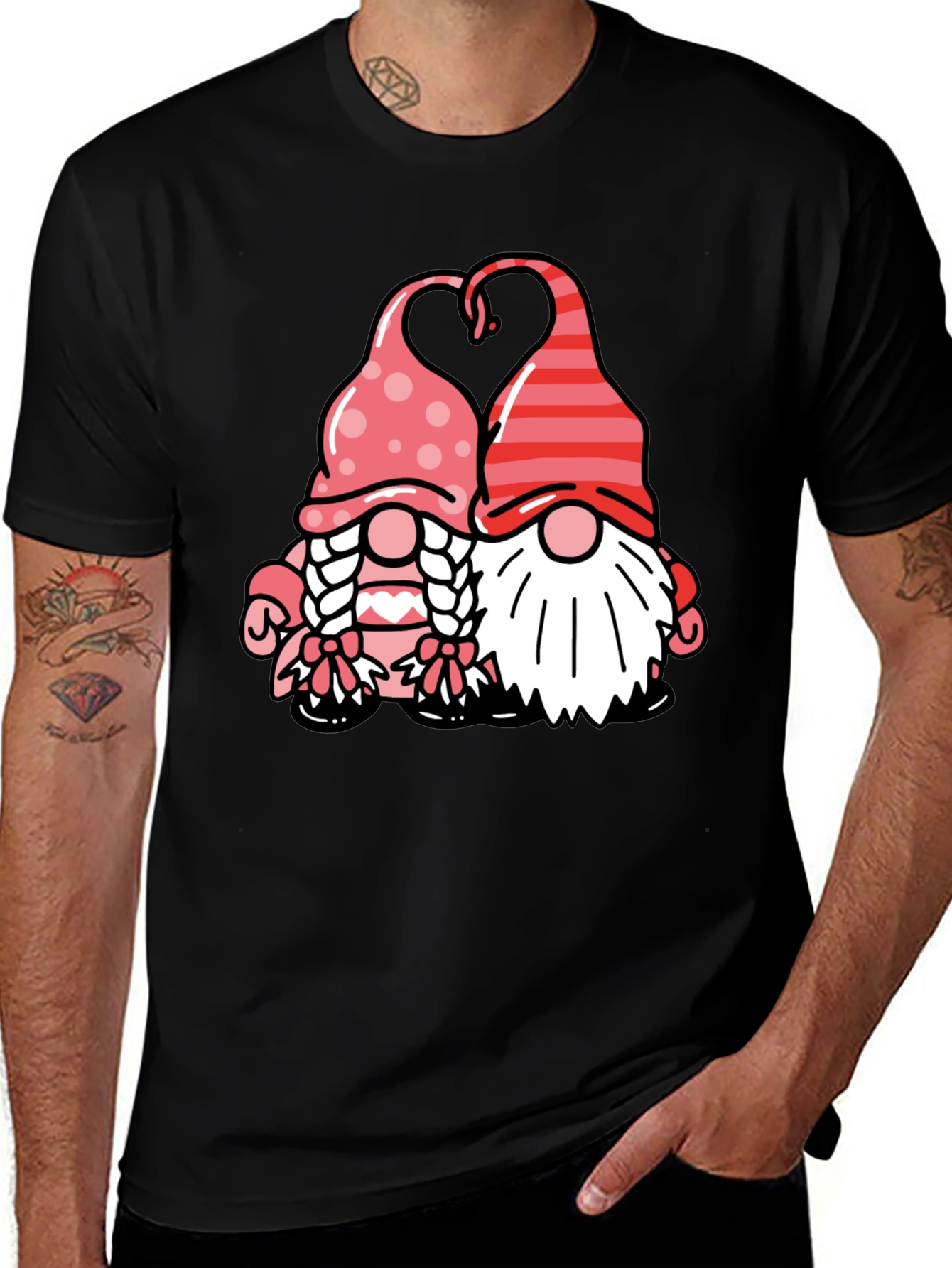 Variant 20 of Valentine Gnome Couple T-Shirt