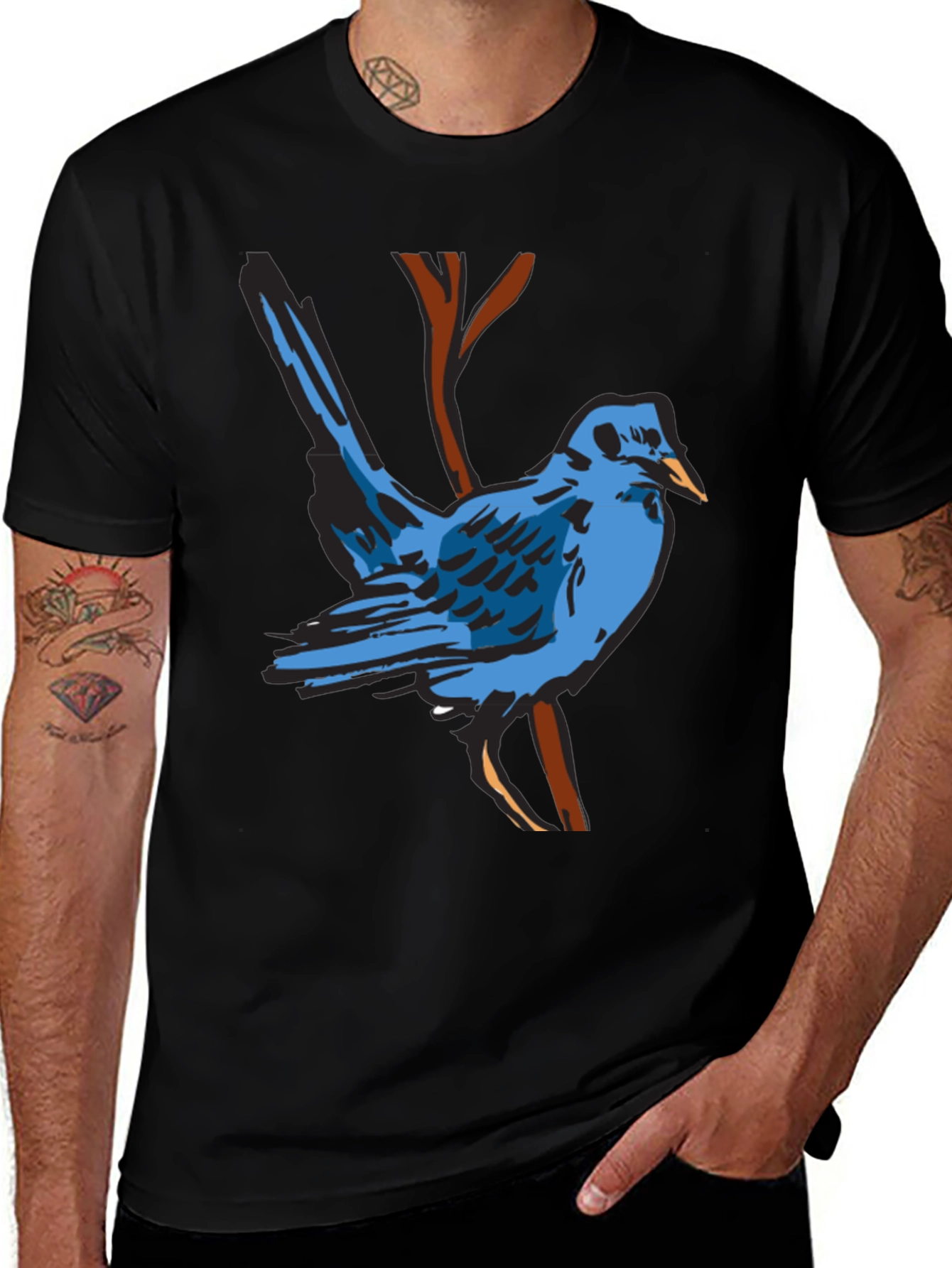 Blue Bird Graphic T-Shirt