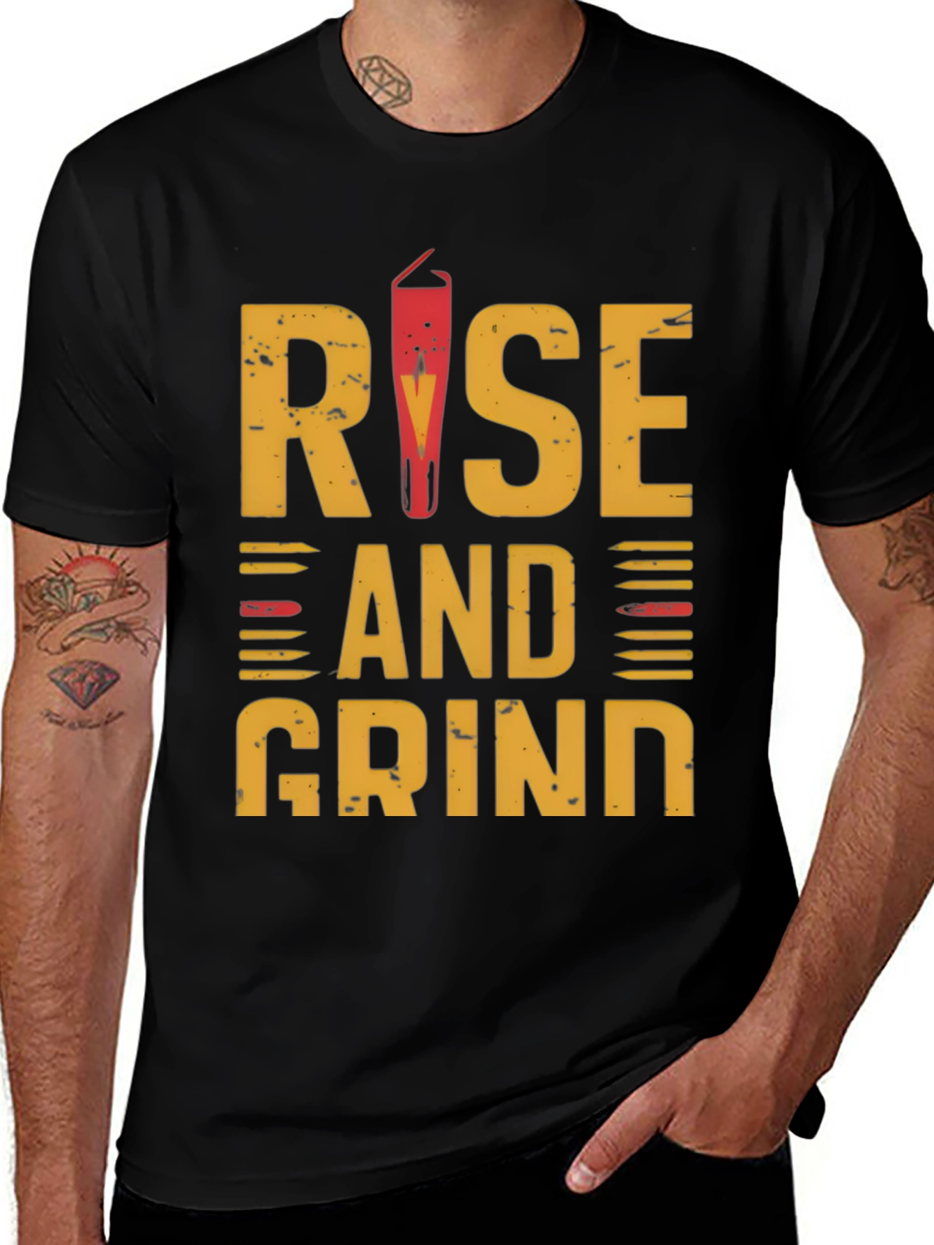 Variant 18 of Rise and Grind Graphic T-Shirt