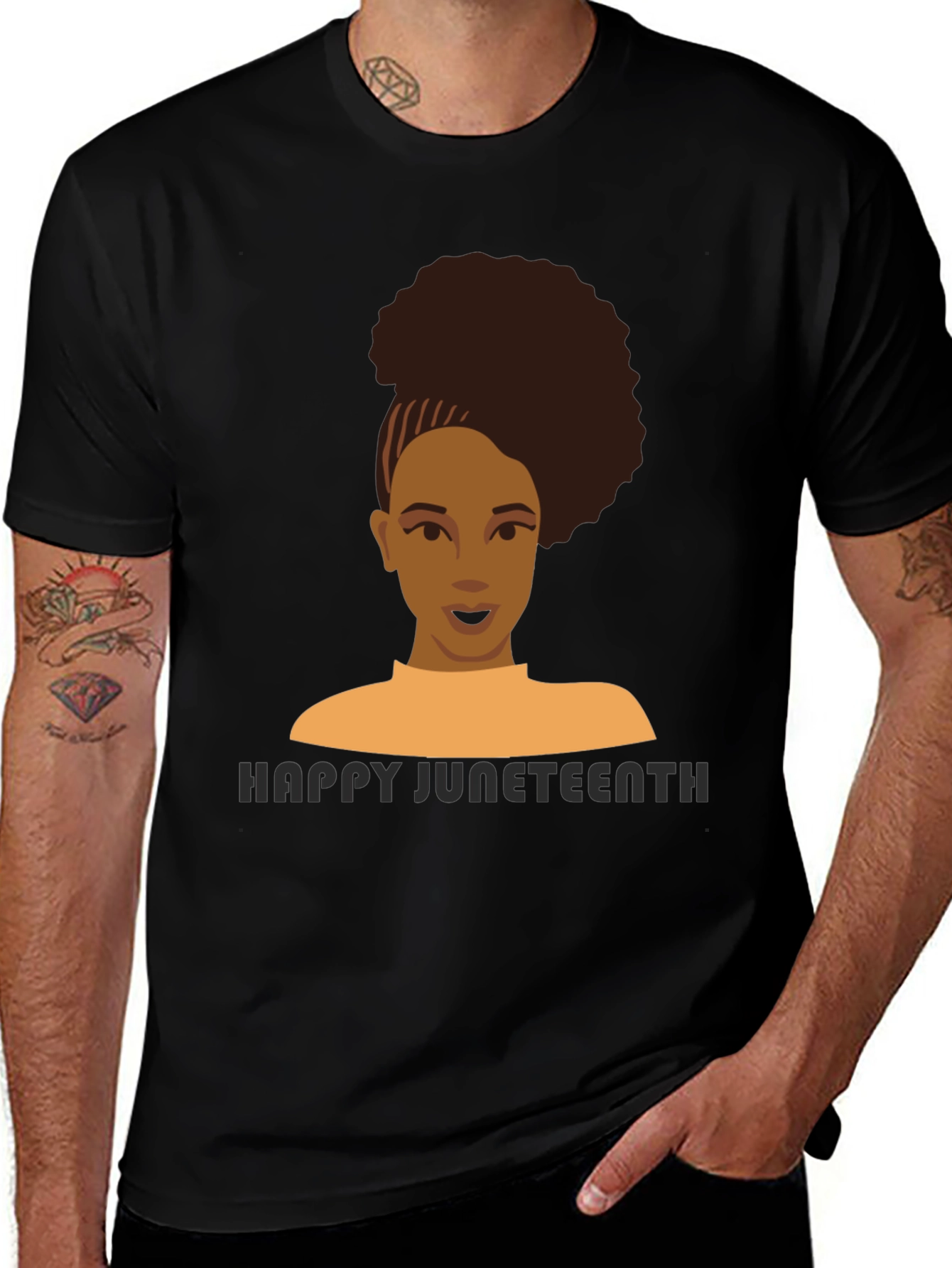 Juneteenth T-Shirt - Afro Woman Design