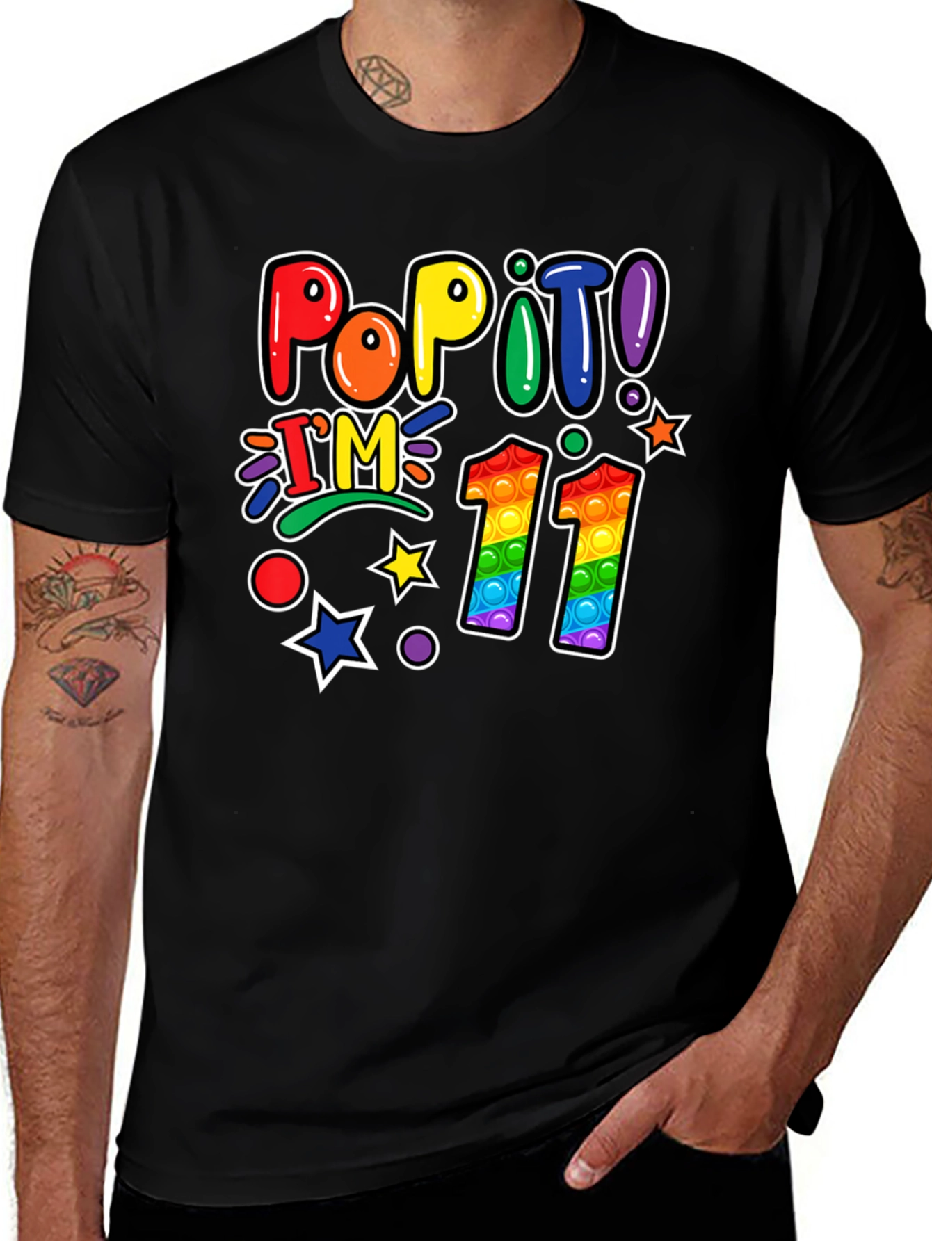 Variant 13 of Pop It I'm 11 Birthday T-Shirt