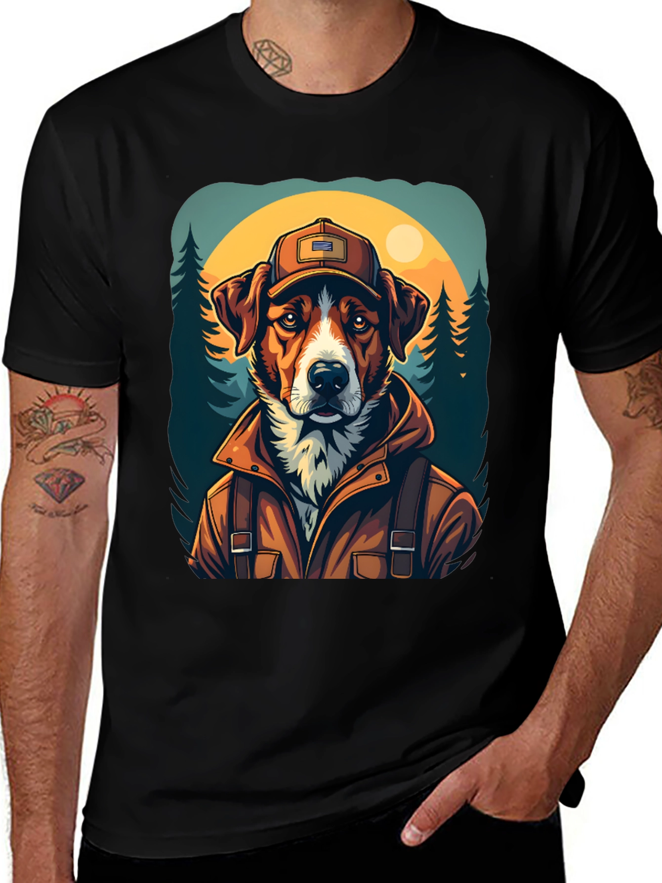 Variant 26 of Dog Camper Graphic Tee - Adventure Awaits