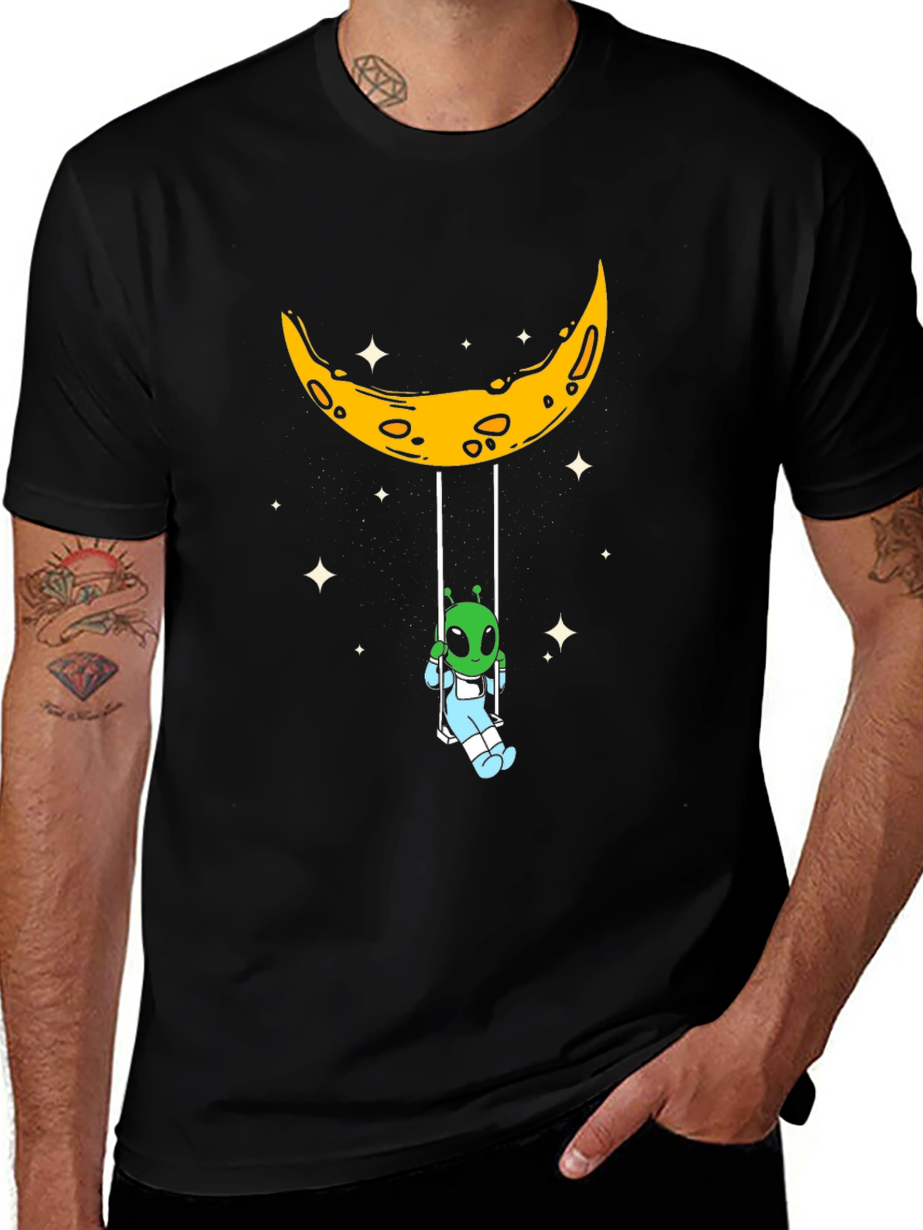 Variant 17 of Alien Moon Swing Graphic Tee