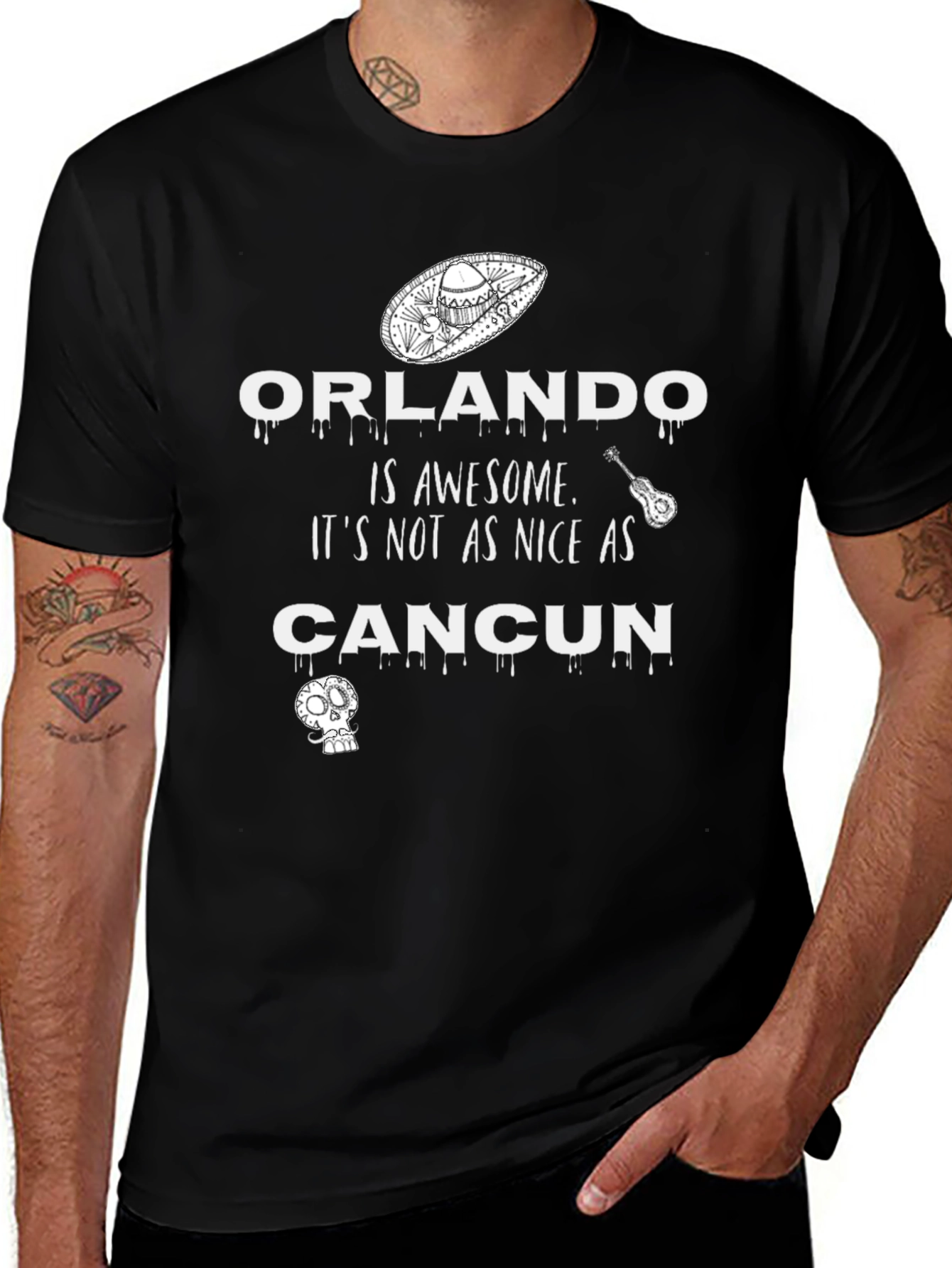 Orlando vs. Cancun Graphic T-Shirt