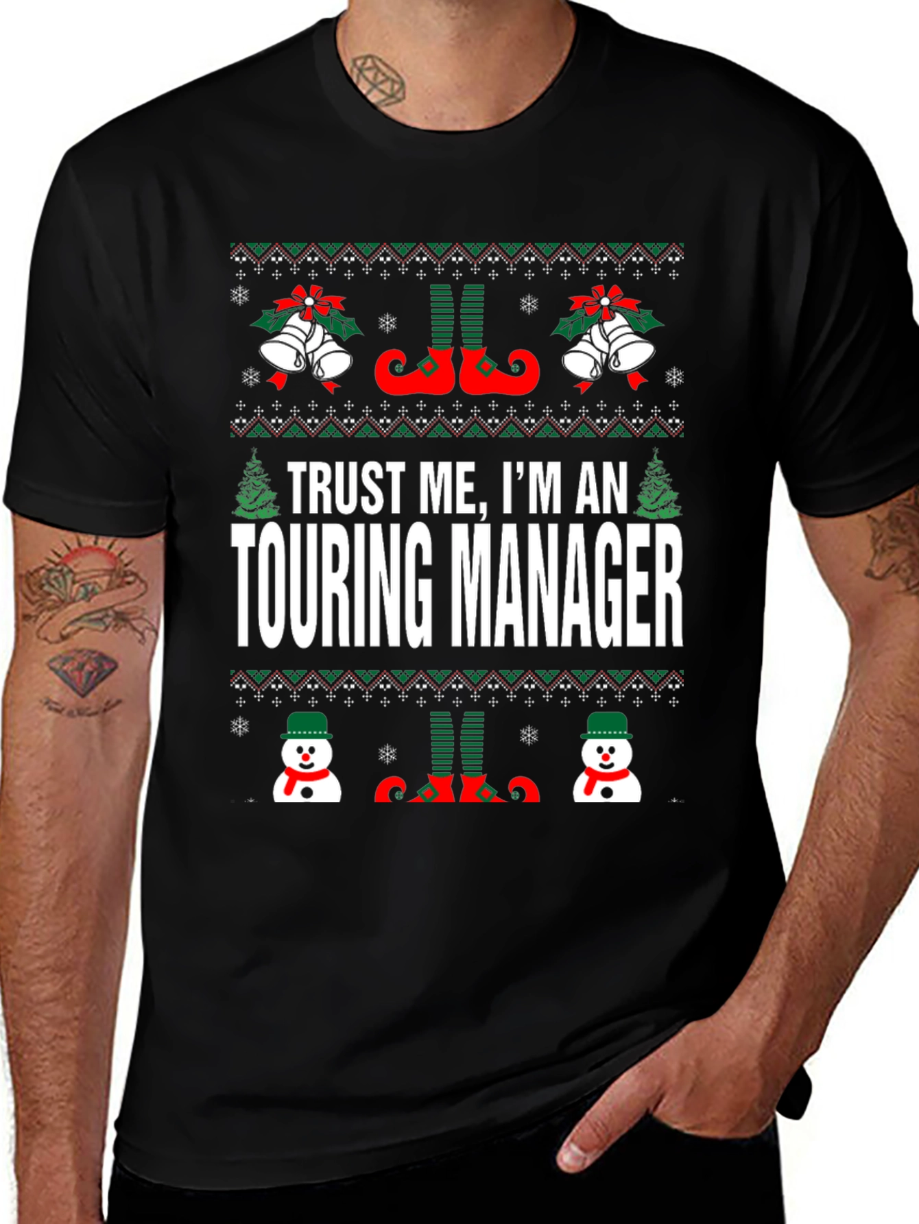 Trust Me I'm a Touring Manager Christmas T-Shirt