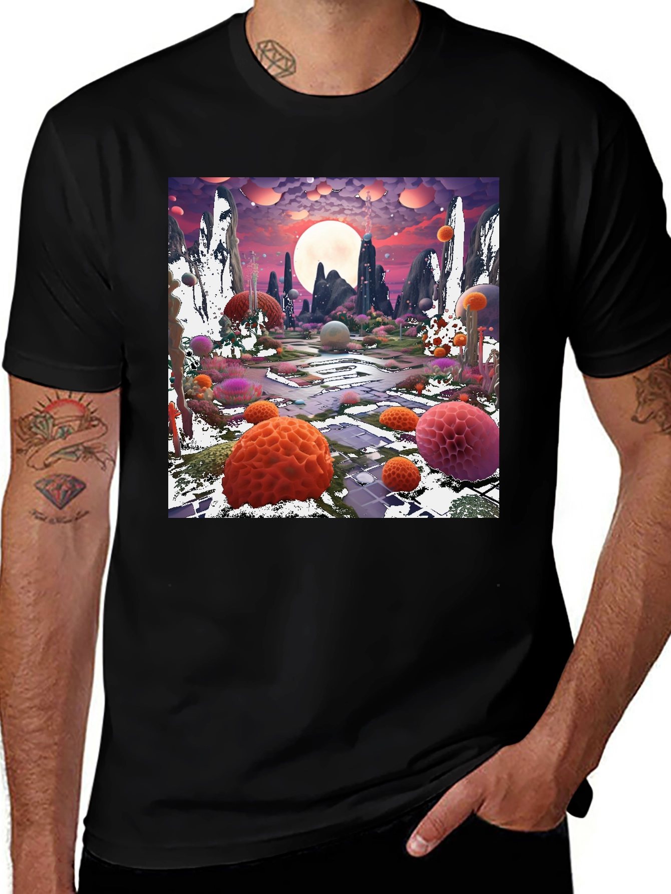 Variant 17 of Fantasy Planet T-Shirt - Unique Graphic Tee