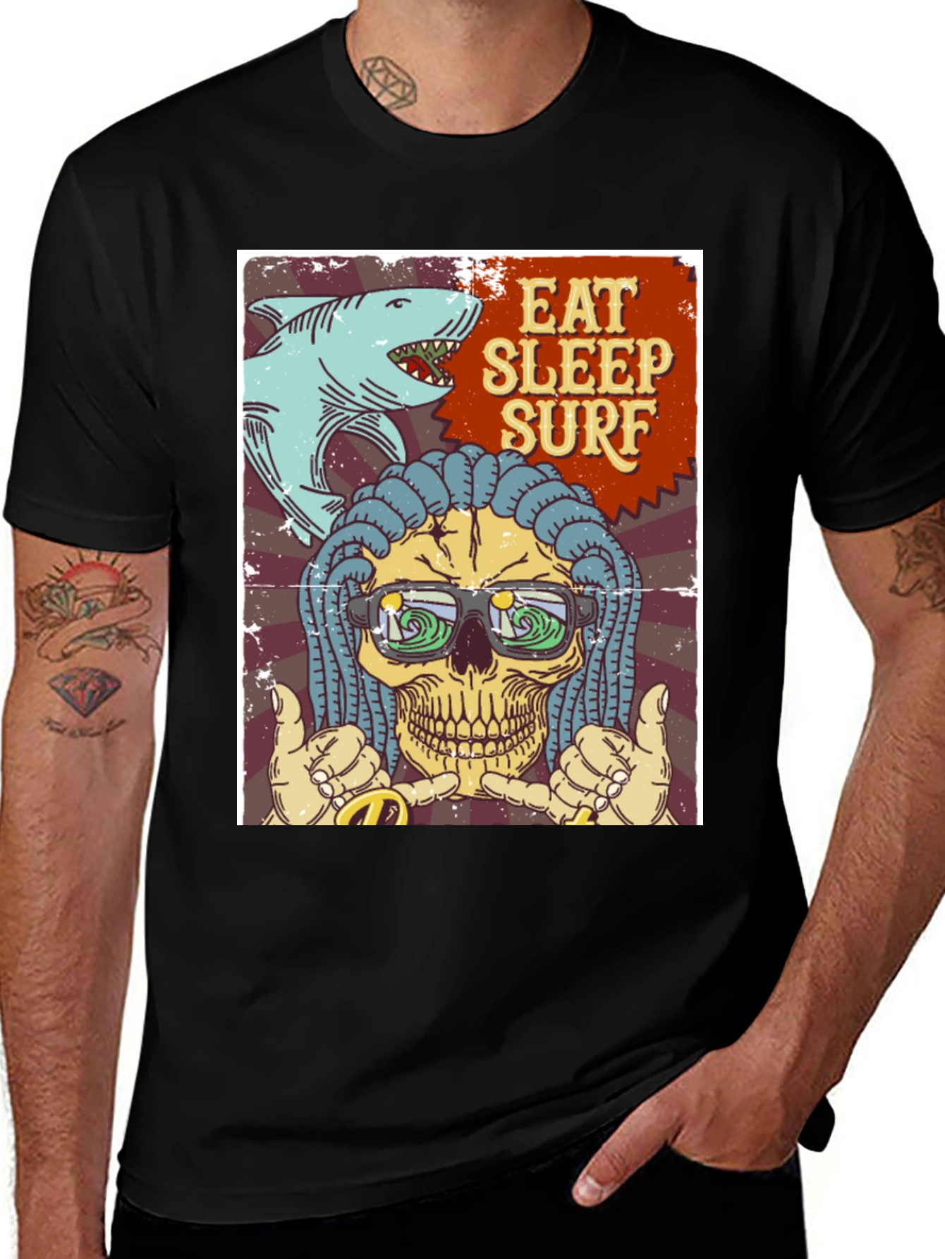 Variant 29 of Eat Sleep Surf Graphic T-Shirt