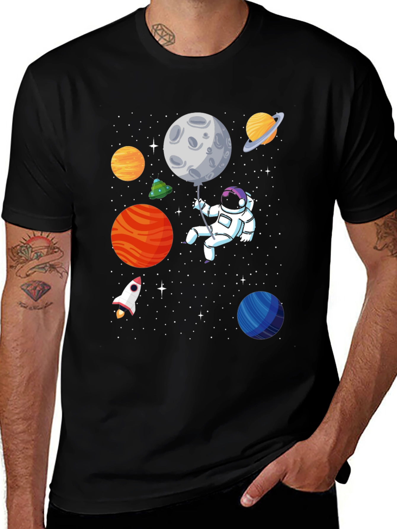 Variant 2 of Cosmic Astronaut T-Shirt - Space Adventure