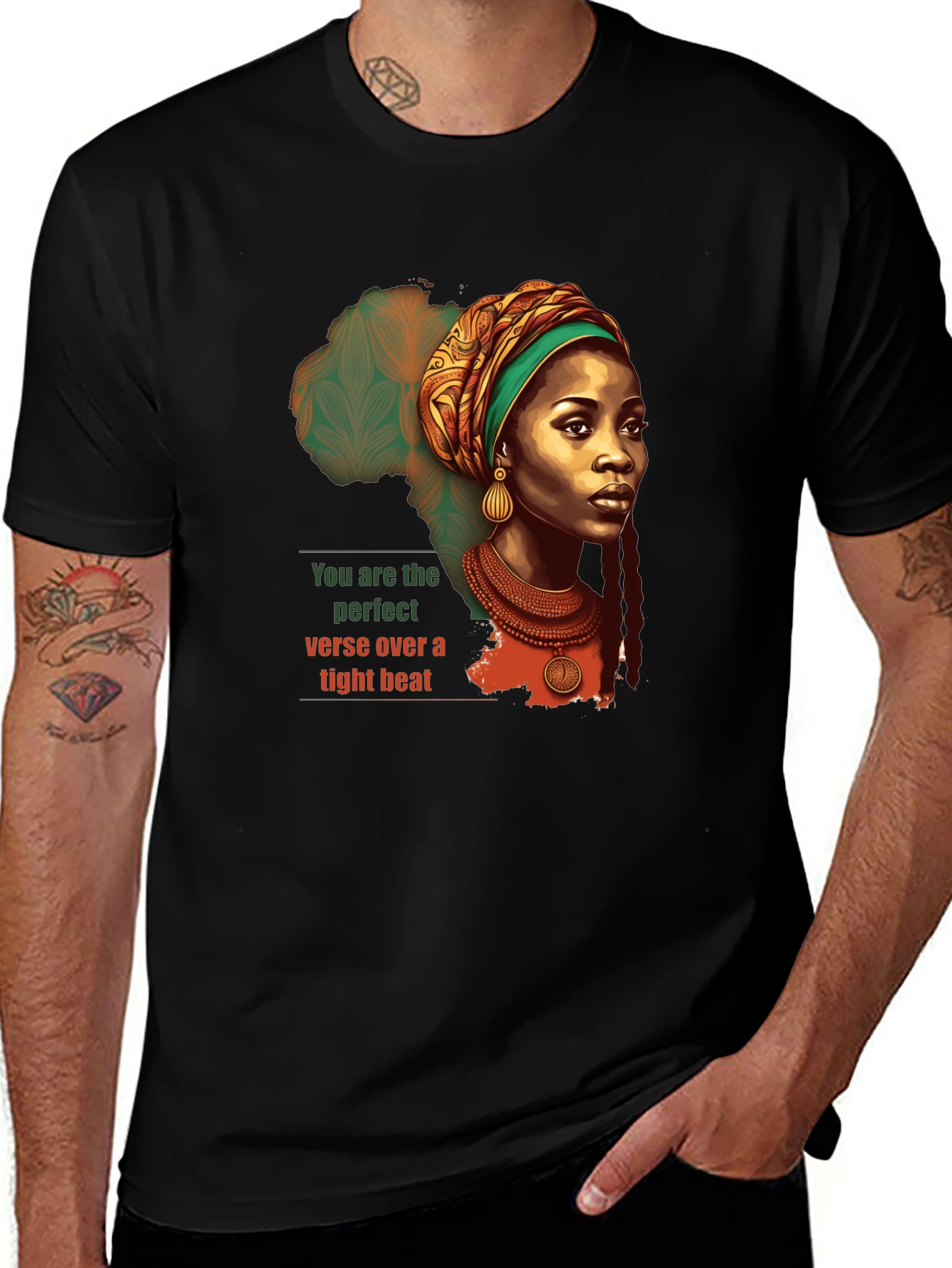Variant 26 of African Queen Graphic Tee - Perfect Verse