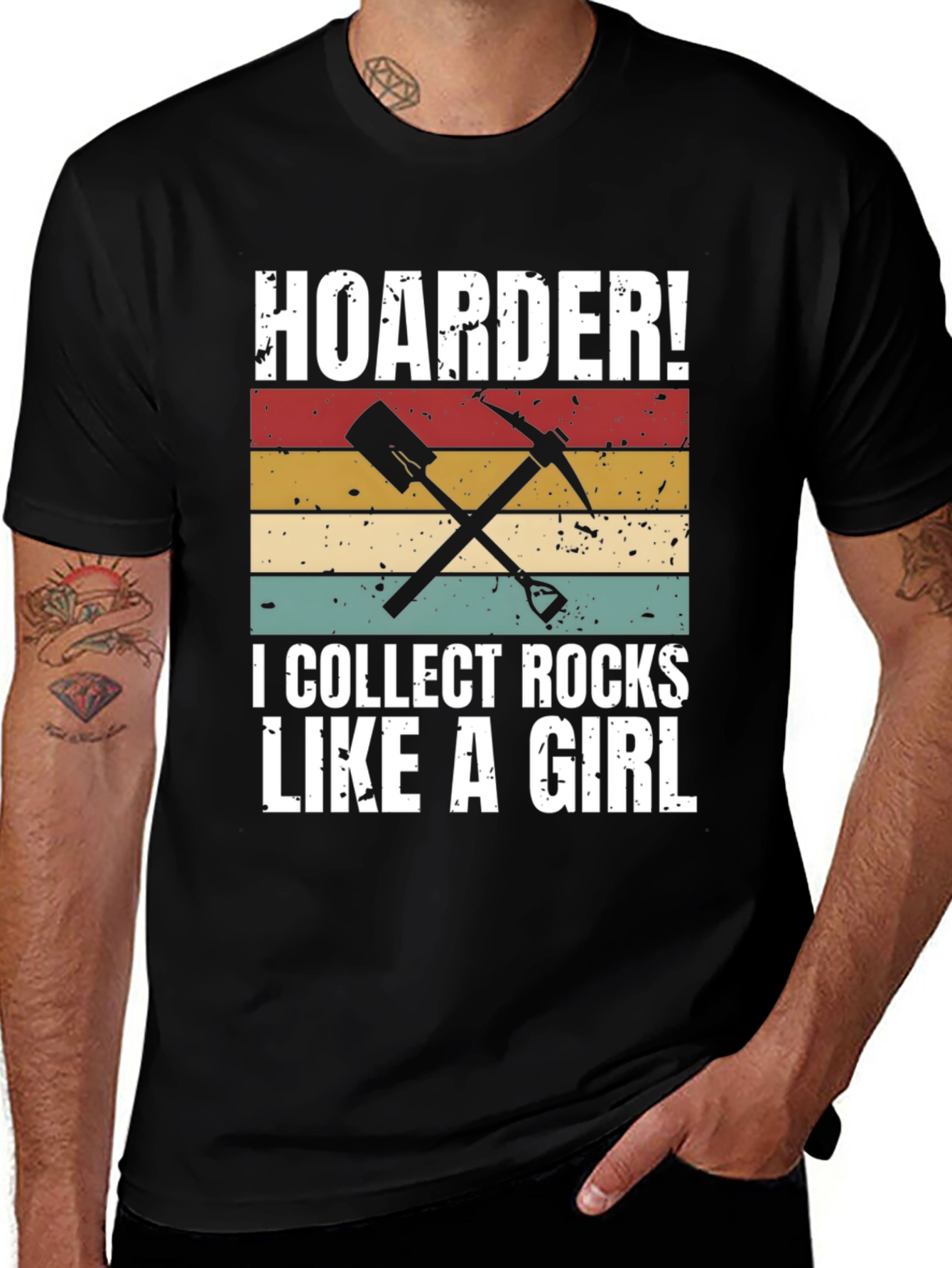 Variant 19 of Hoarder I Collect Rocks Like A Girl T-Shirt