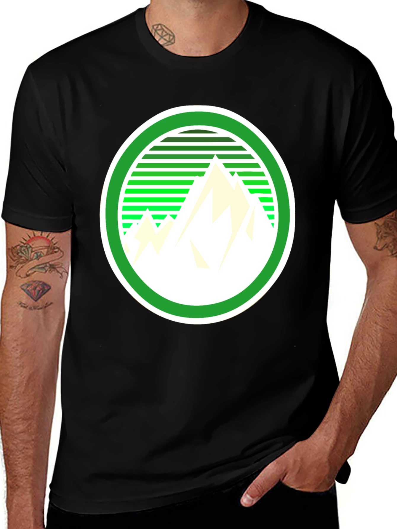 Variant 30 of Mountain Graphic Tee - Retro Style