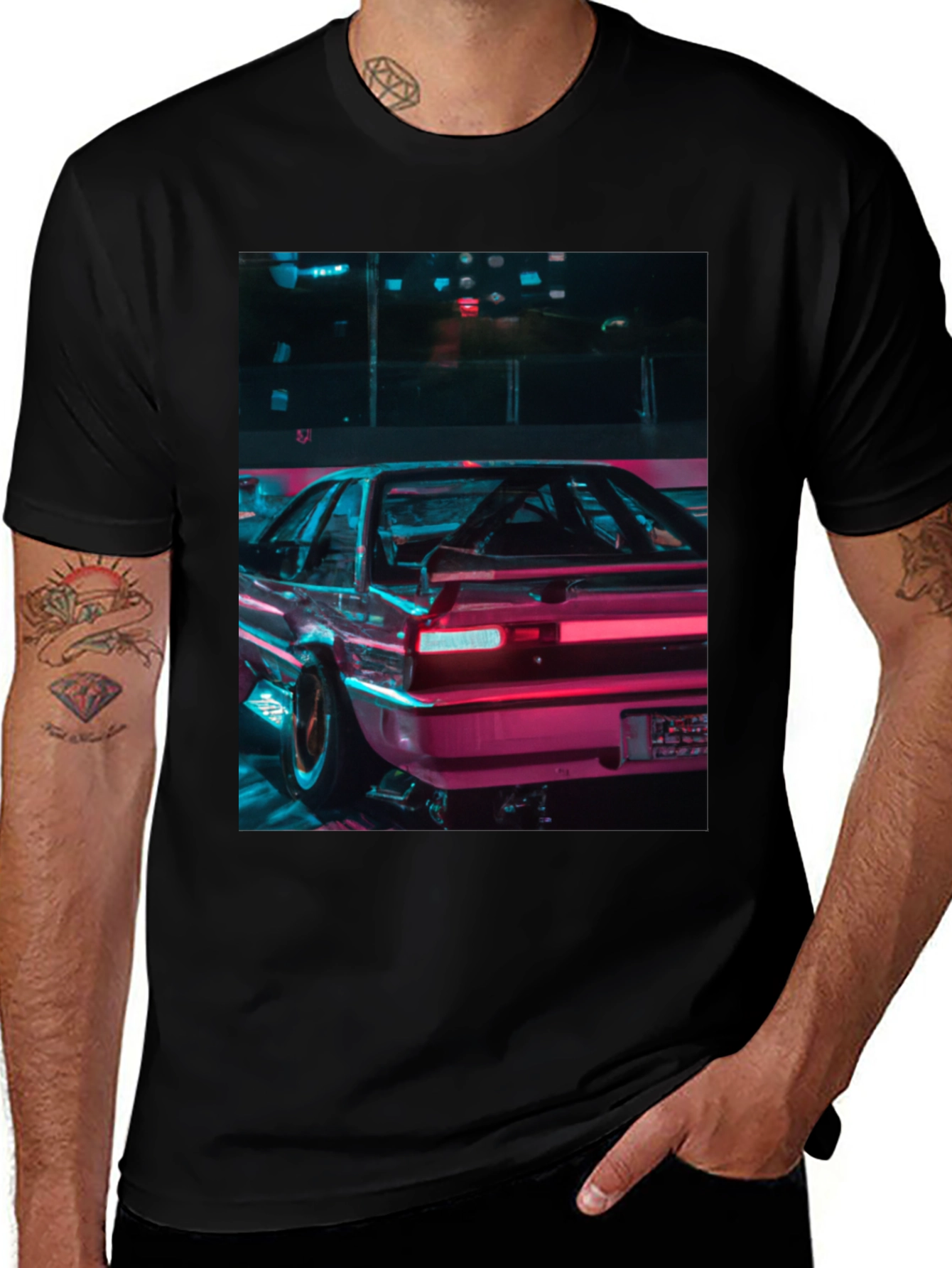 Variant 23 of Neon Car Graphic Tee