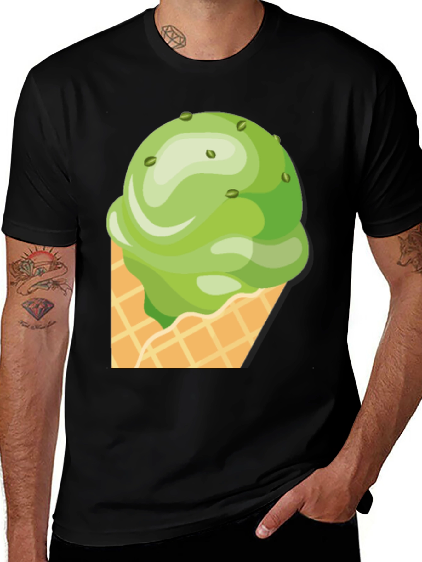 Variant 20 of Ice Cream Graphic Tee - Fun Novelty T-Shirt