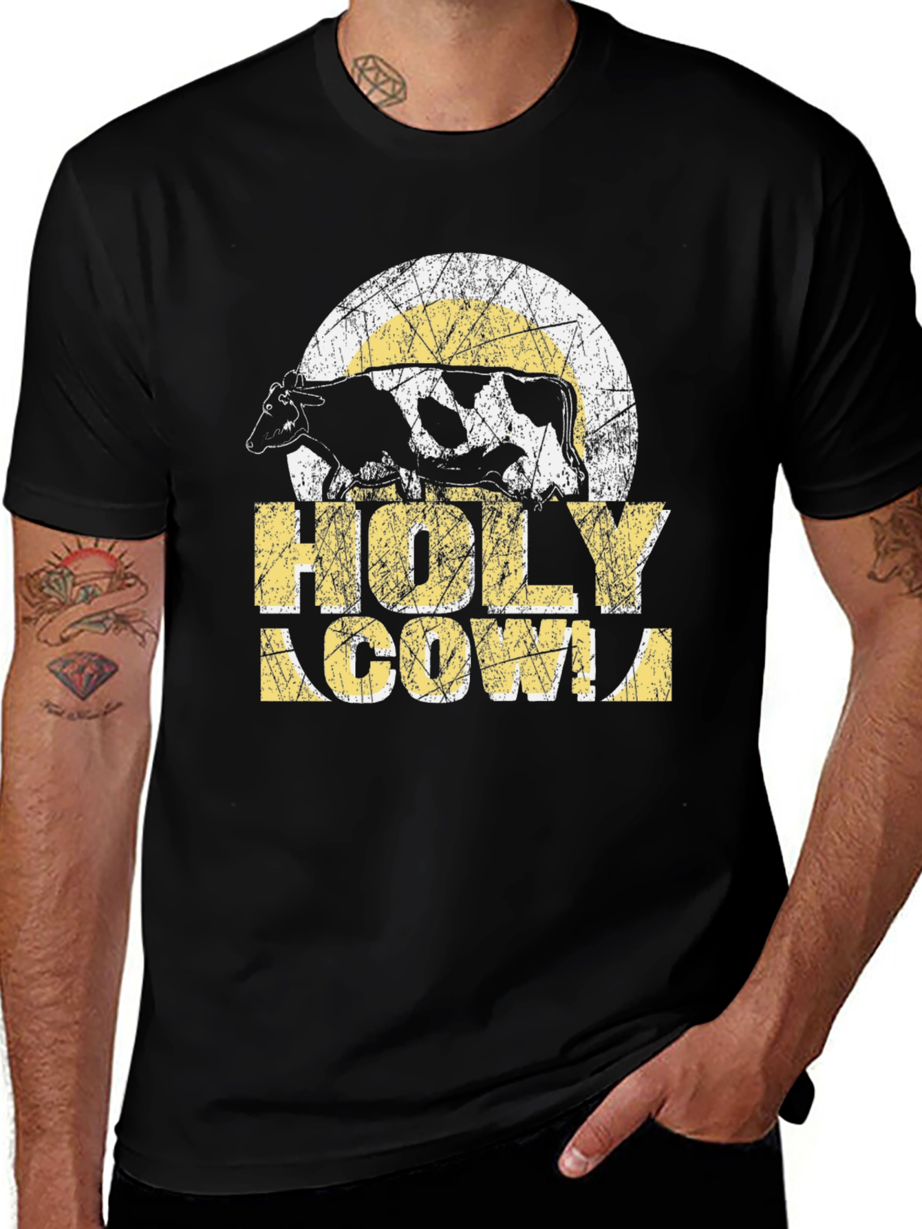 Variant 18 of Holy Cow! Graphic T-Shirt - Funny Cow Lover Tee