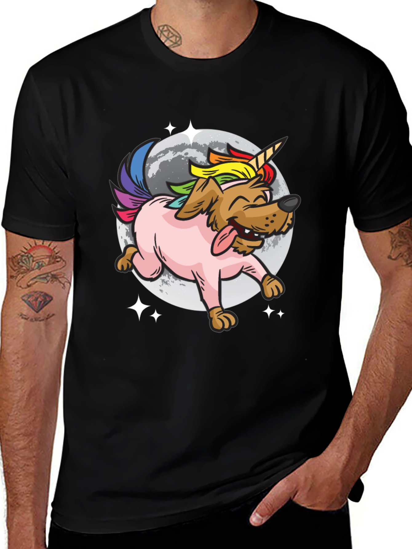 Variant 17 of Unicorn Dog T-Shirt - Funny Pet Graphic Tee