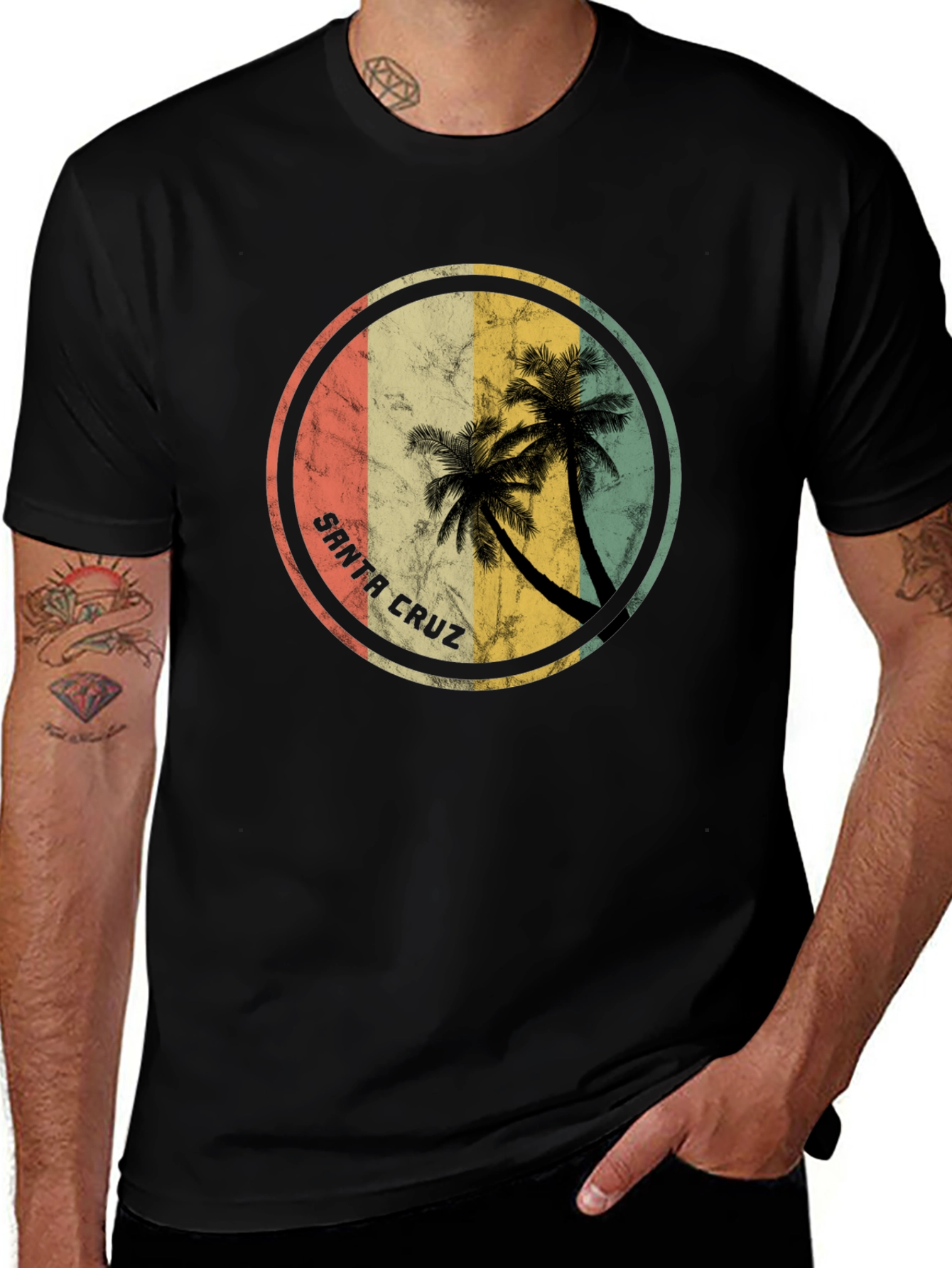 Santa Cruz Palm Tree Graphic T-Shirt