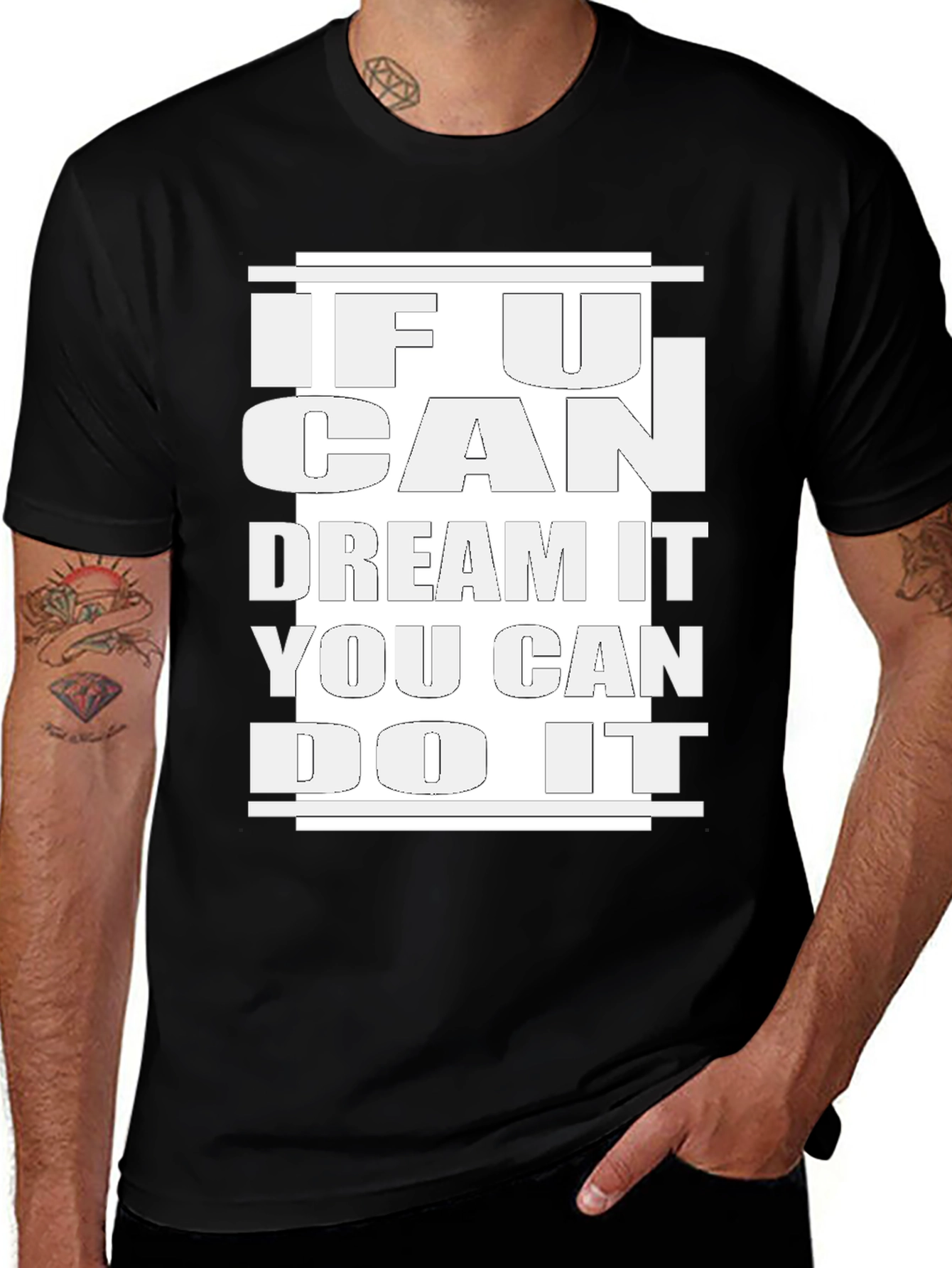 Variant 18 of Inspirational T-Shirt - "If You Can Dream It, You Can Do It"