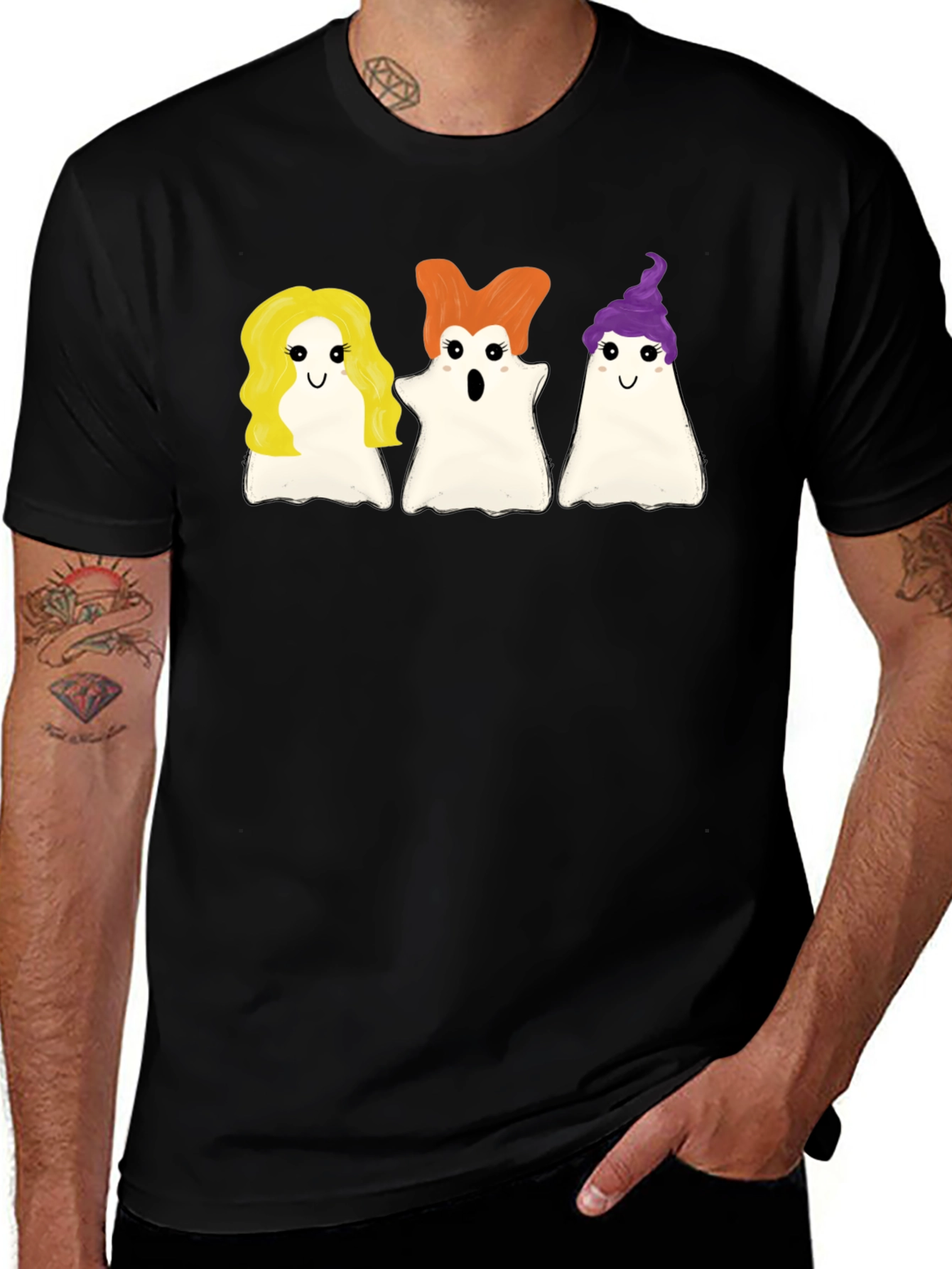 Sanderson Sisters Ghost T-Shirt Halloween Tee