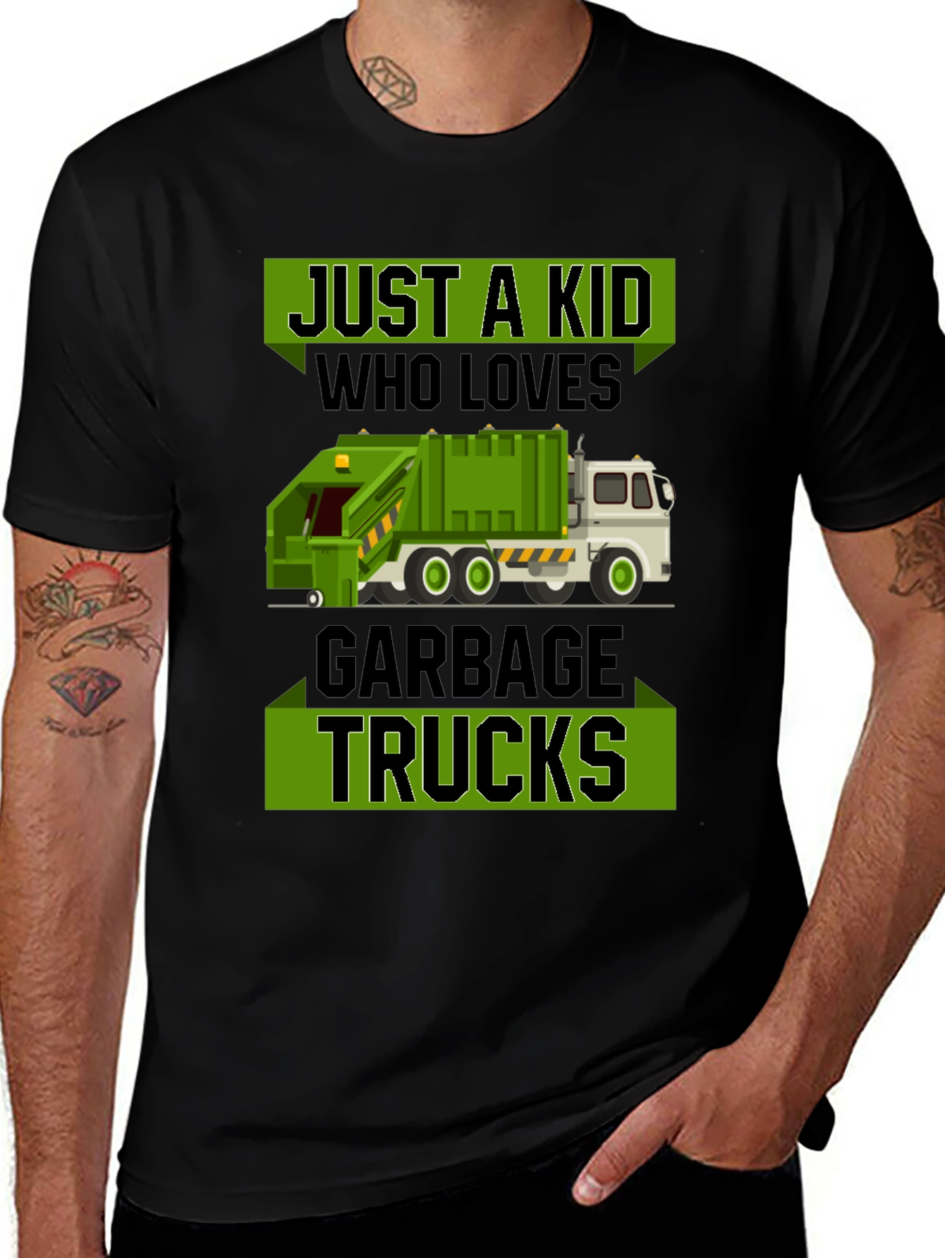 Variant 14 of Just a Kid Who Loves Garbage Trucks T-Shirt