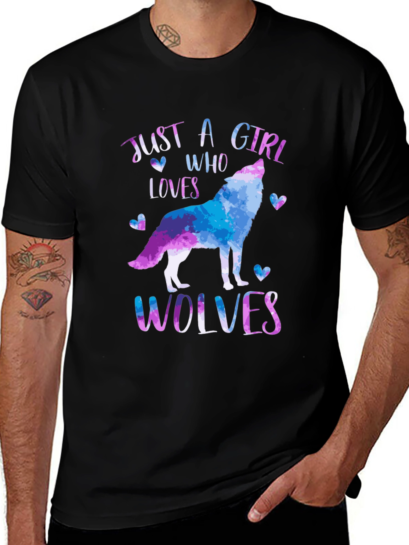 Just A Girl Who Loves Wolves T-Shirt