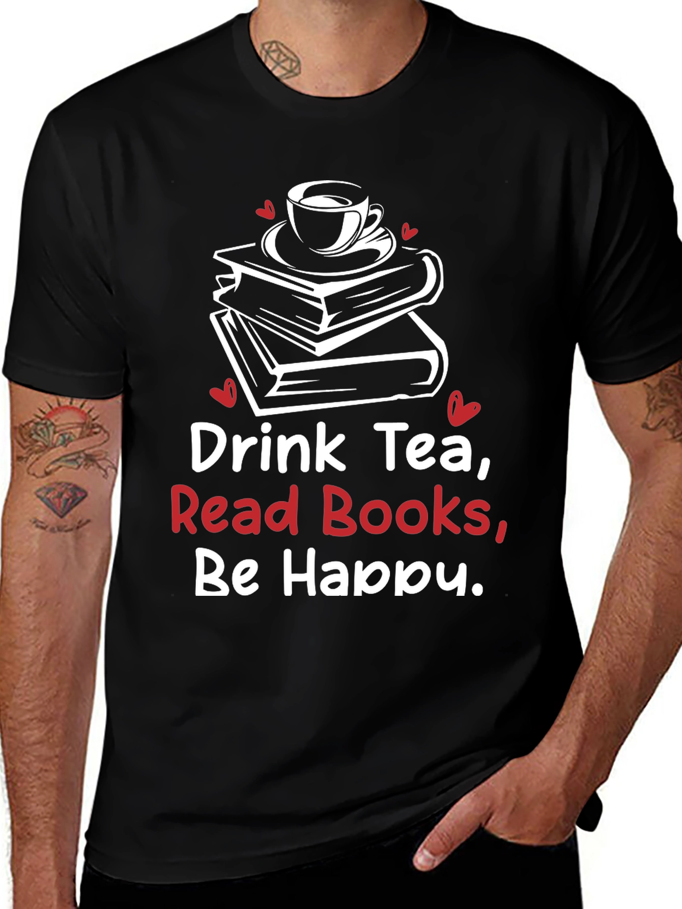 Variant 12 of Drink Tea Read Books T-Shirt