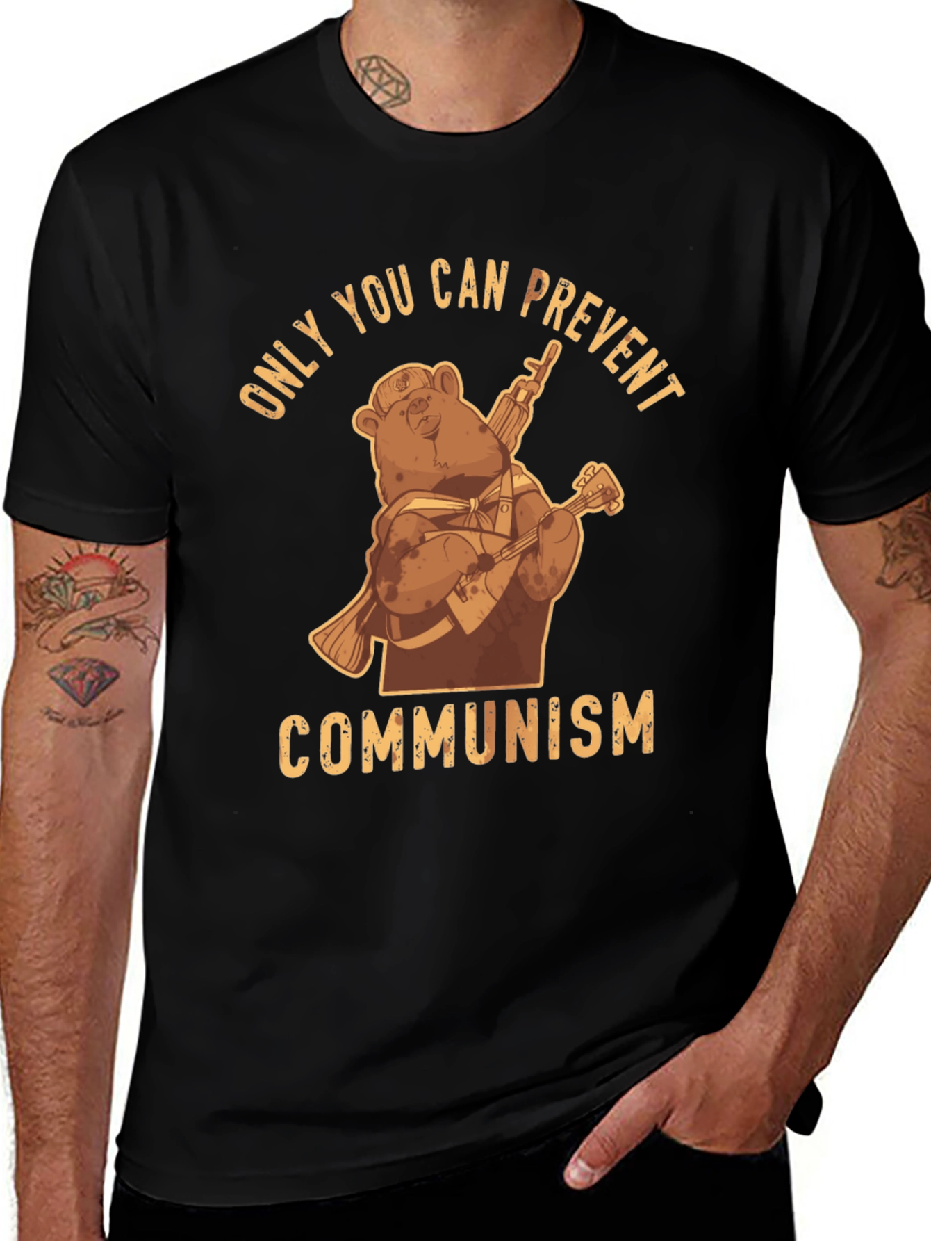 Variant 9 of Only You Can Prevent Communism Bear T-Shirt