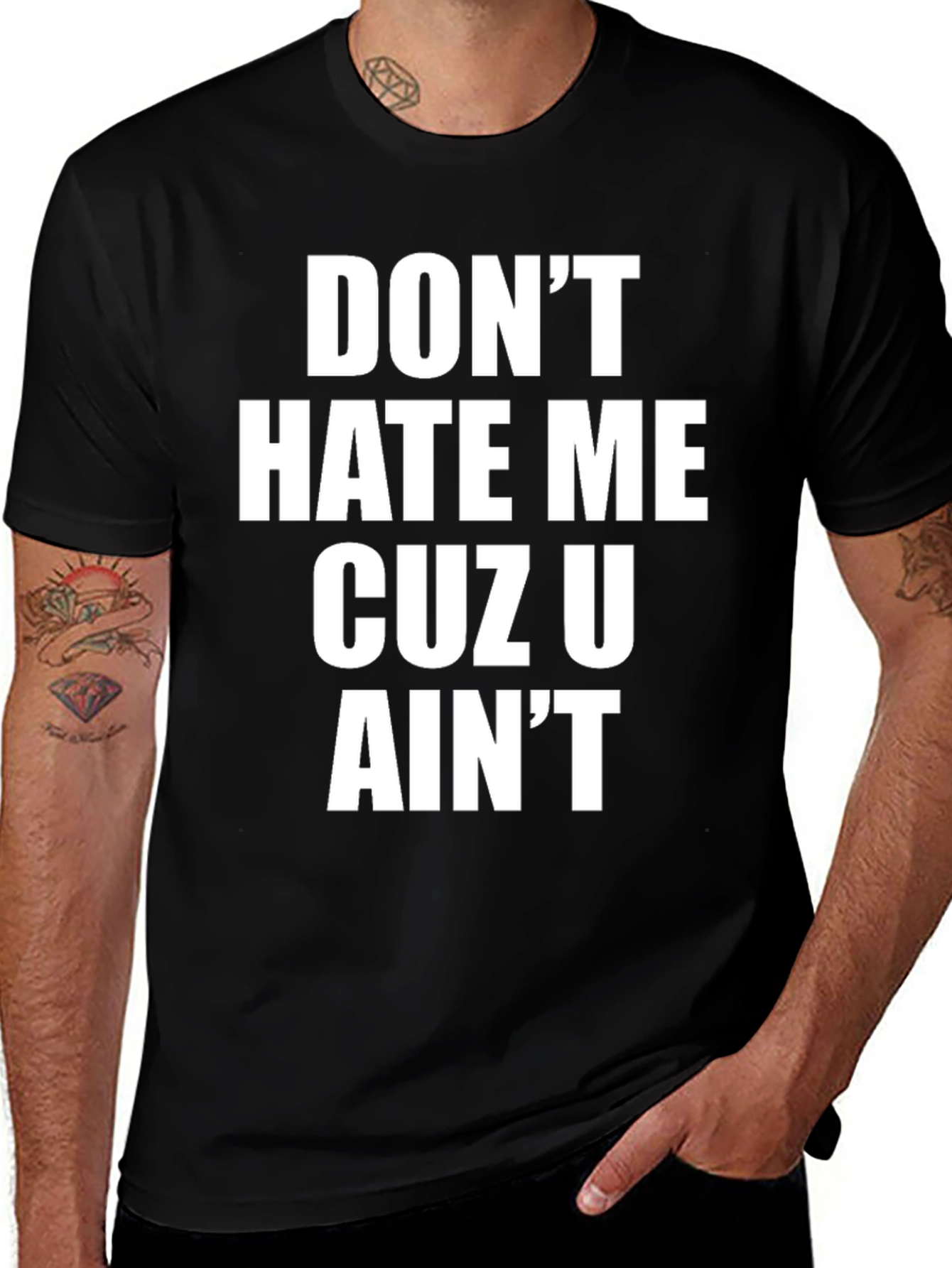 Variant 25 of Don't Hate Me Graphic Tee - Bold Statement Shirt