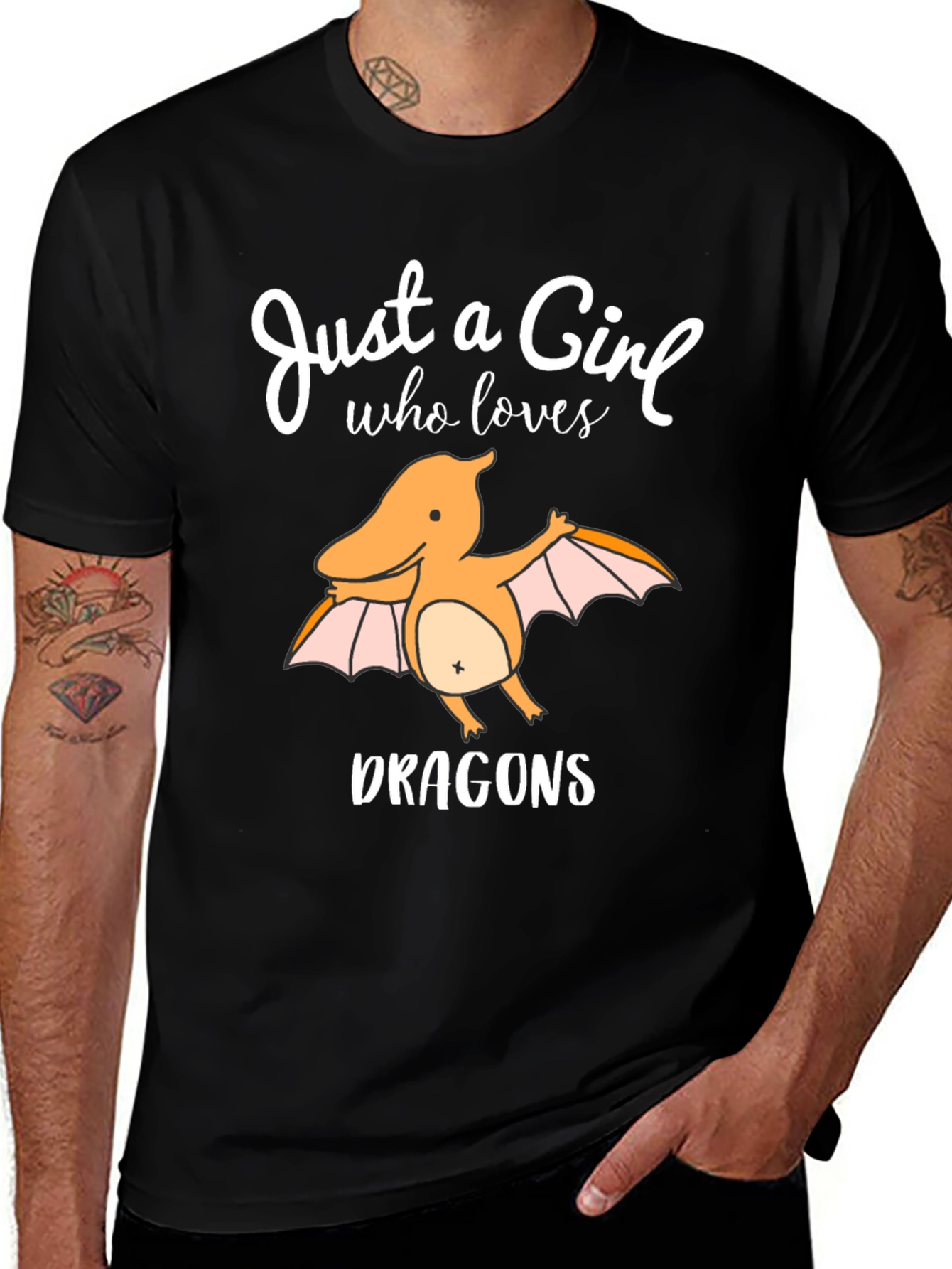 Variant 24 of Just A Girl Who Loves Dragons T-Shirt