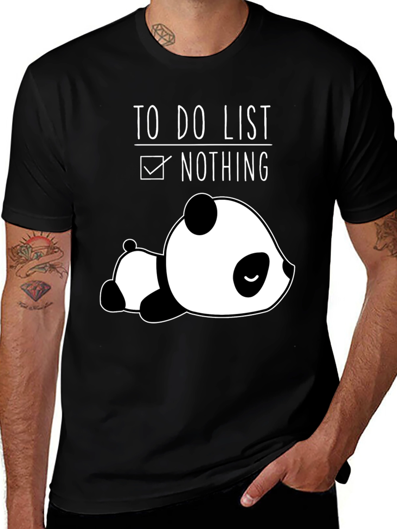 Variant 20 of Lazy Panda To-Do List Graphic Tee
