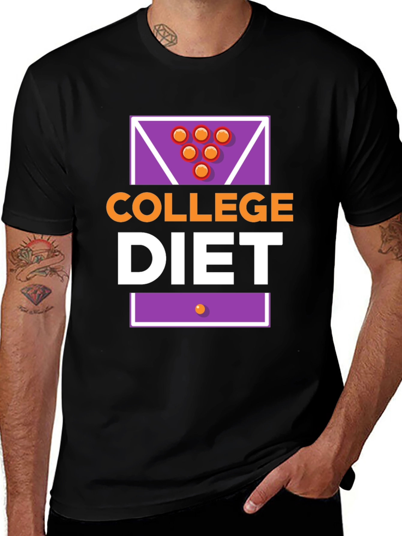 Variant 7 of College Diet T-Shirt - Ramen Noodle Funny Tee
