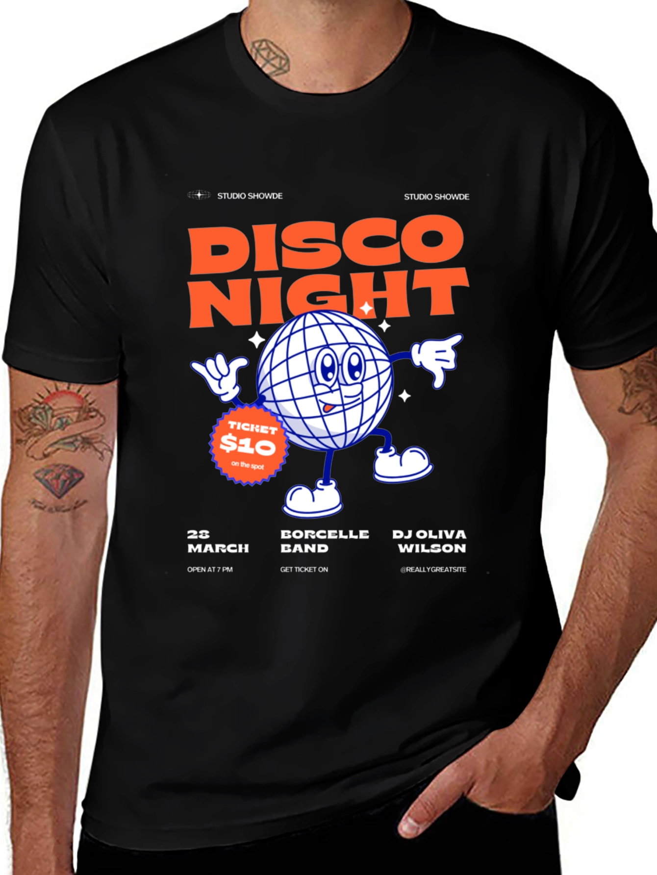 Variant 20 of Disco Night T-Shirt - Studio Showde