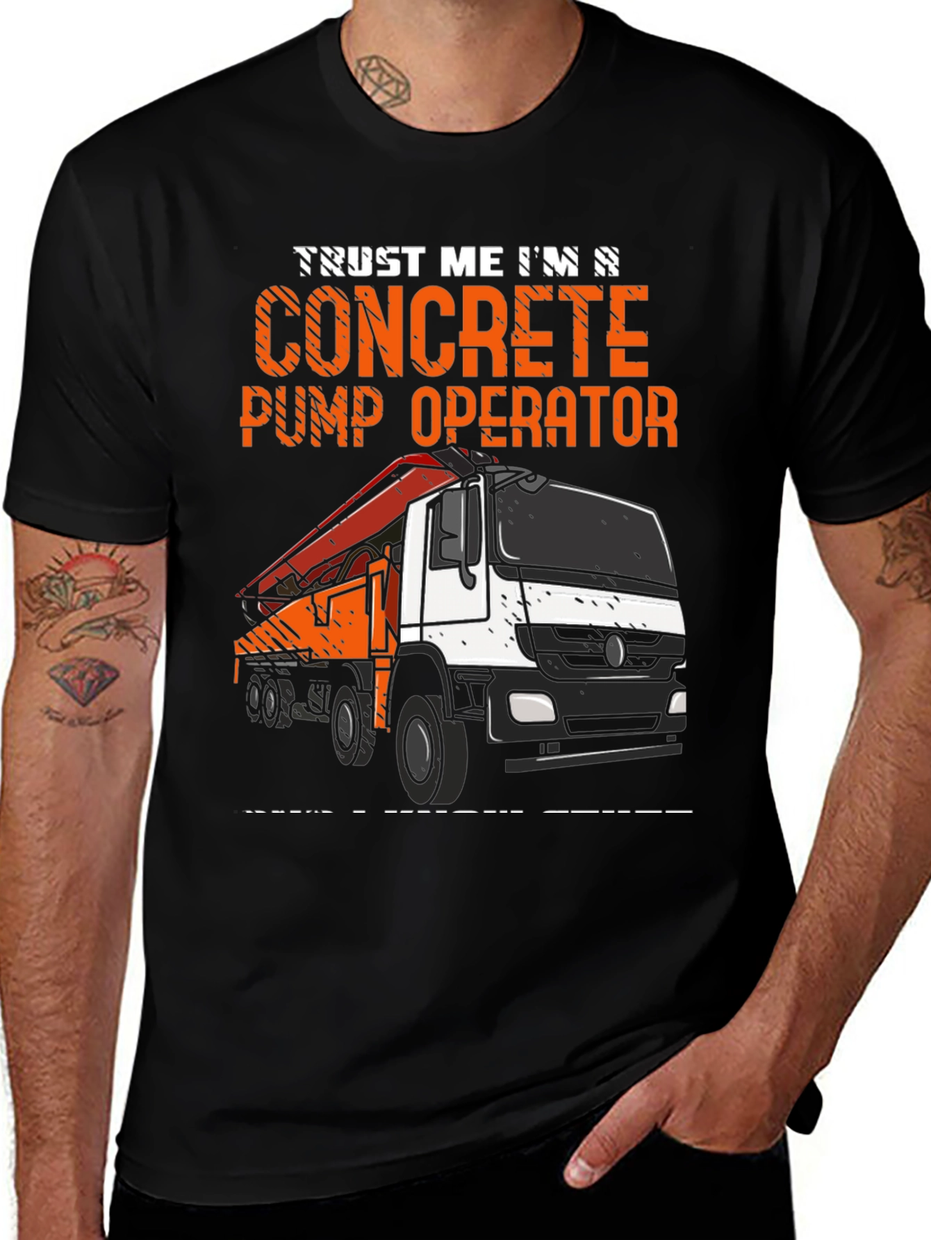 Variant 23 of Concrete Pump Operator T-Shirt - Trust Me