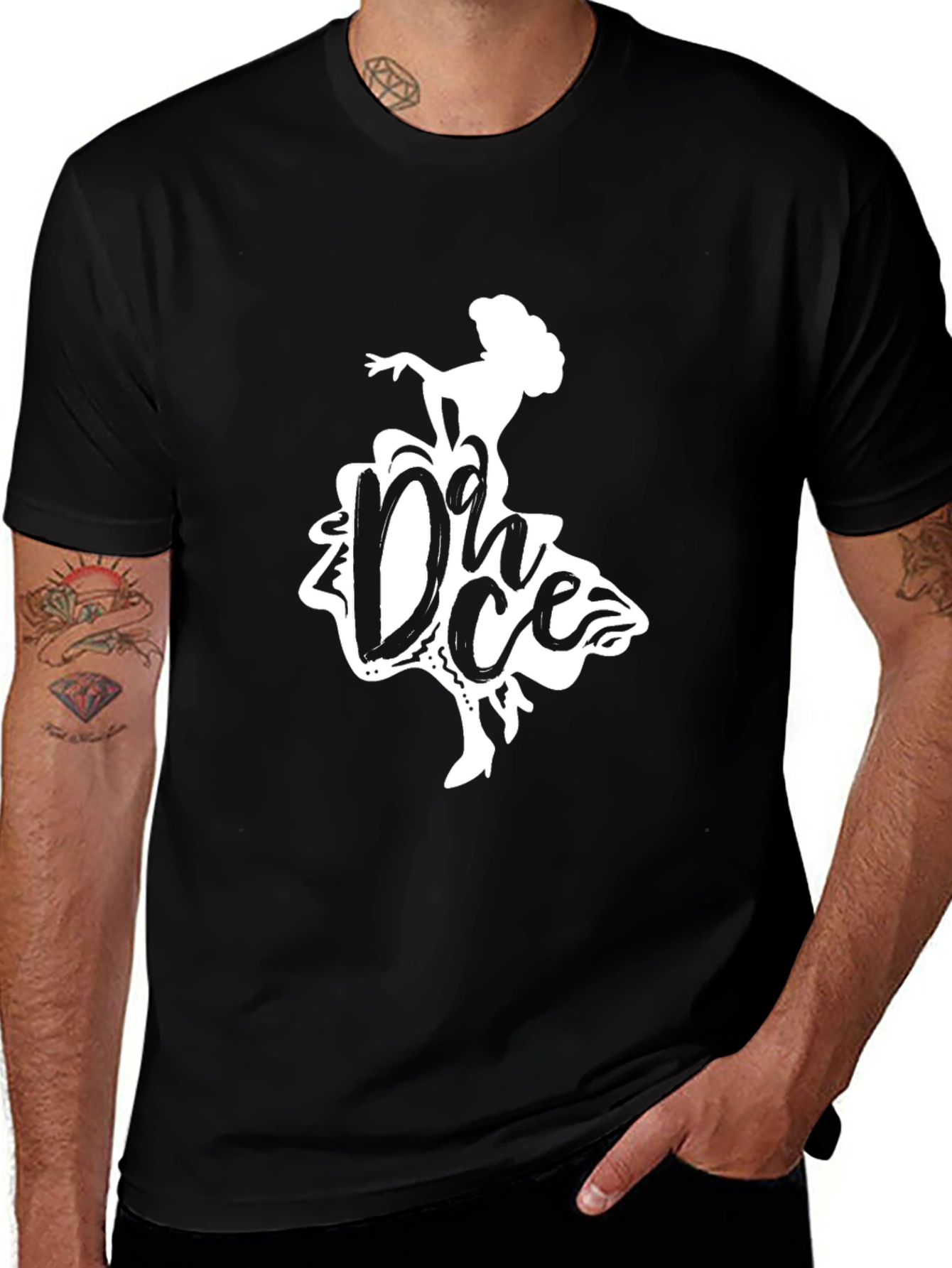 Variant 2 of Dance Silhouette Black T-Shirt