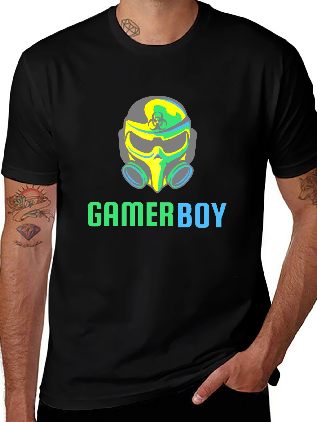 Variant 10 of Gamerboy Biohazard Graphic Tee - Black