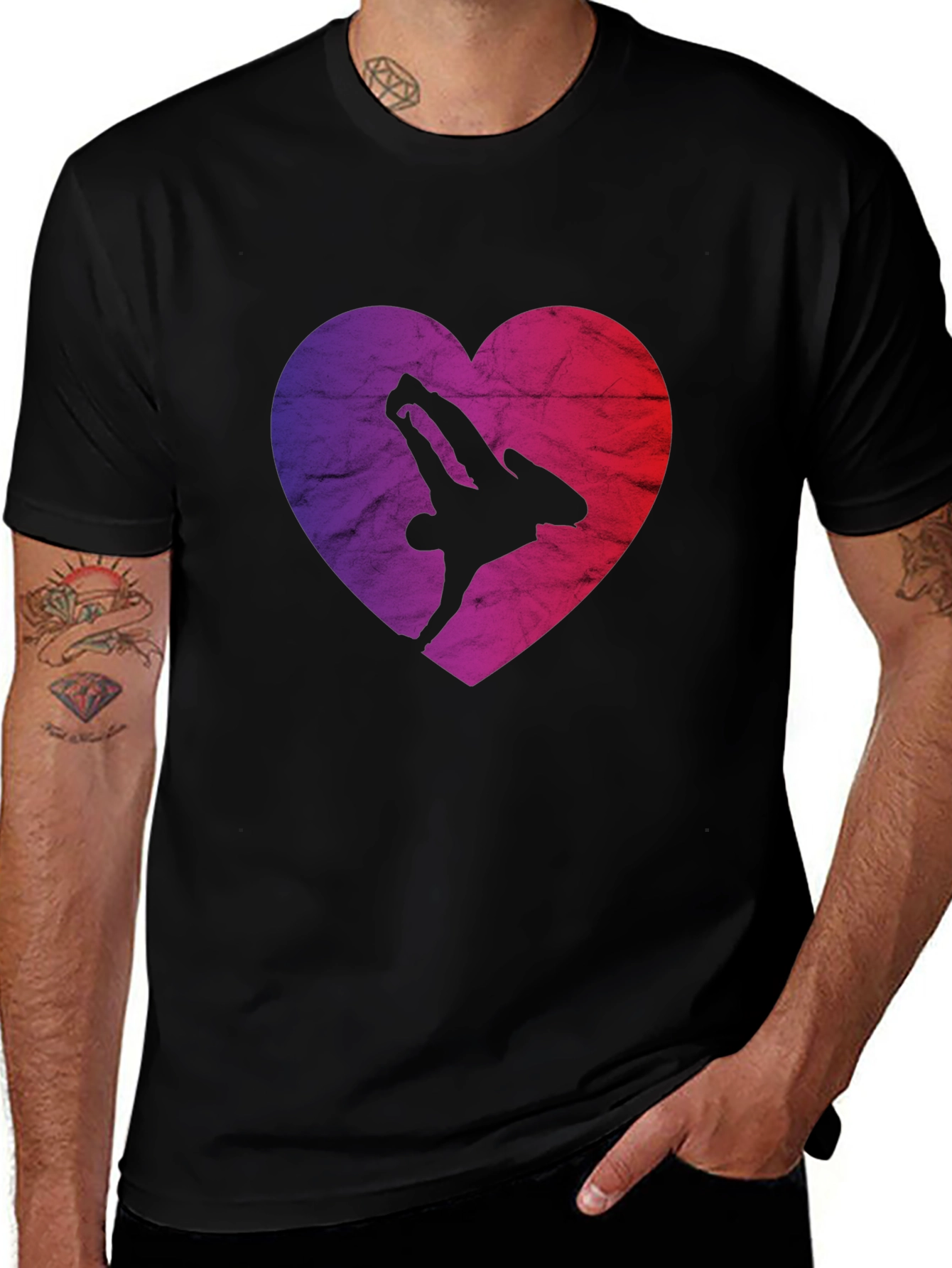 Variant 12 of Heart Design B-Boy T-Shirt