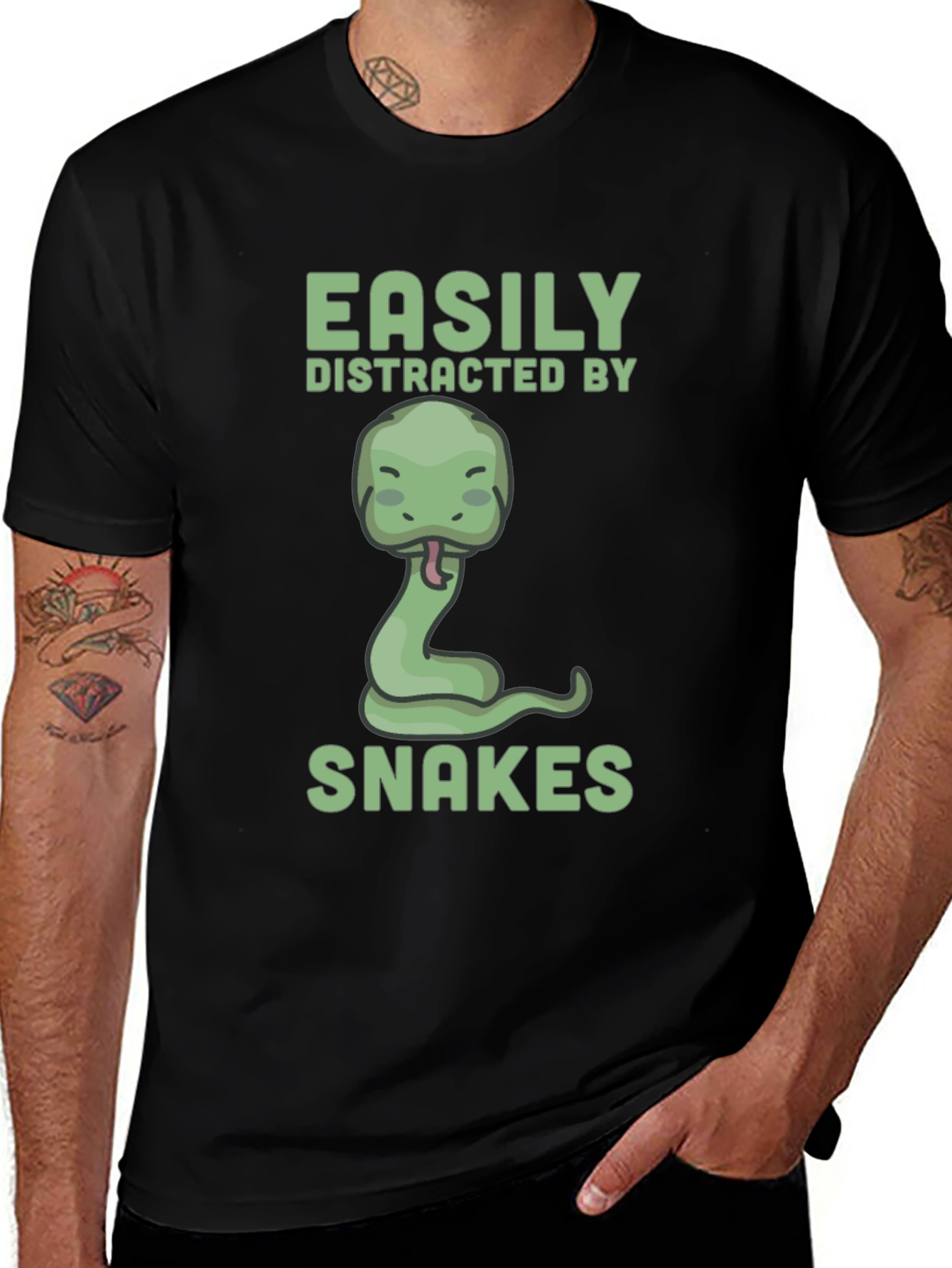 Variant 21 of Easily Distracted by Snakes T-Shirt
