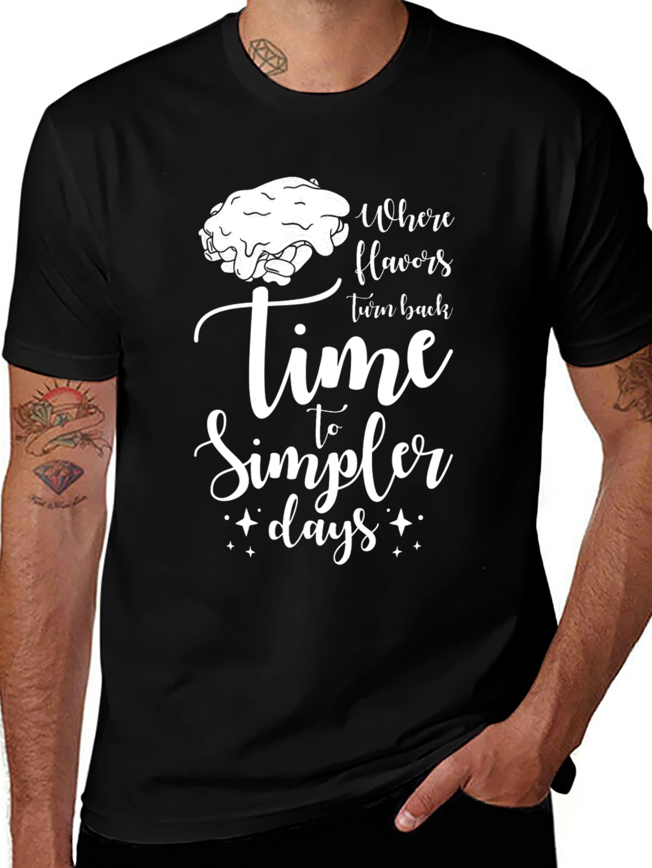 Variant 17 of Retro Flavor Time T-Shirt - Simpler Days