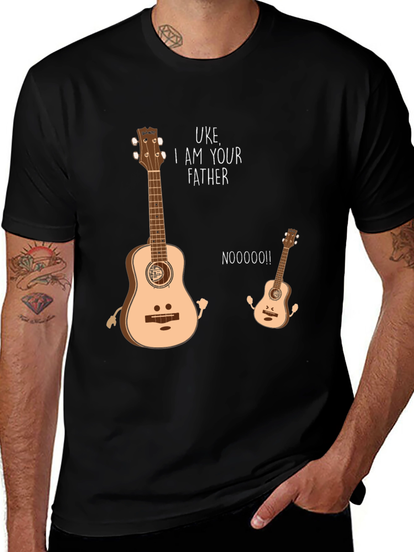 Variant 4 of Uke I Am Your Father Funny Music T-Shirt
