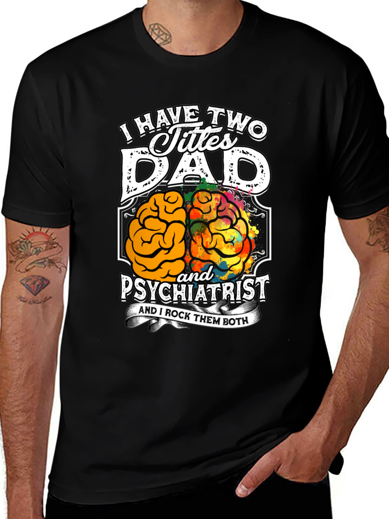 Variant 15 of Dad Psychiatrist Graphic T-Shirt